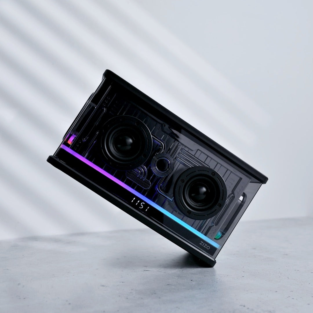ZIZO Retro Crystal LED Wireless Speaker - Black – ZIZO Wireless