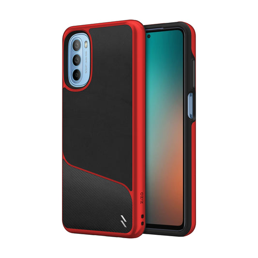ZIZO DIVISION Series moto g 5G (2022) Case - Black & Red