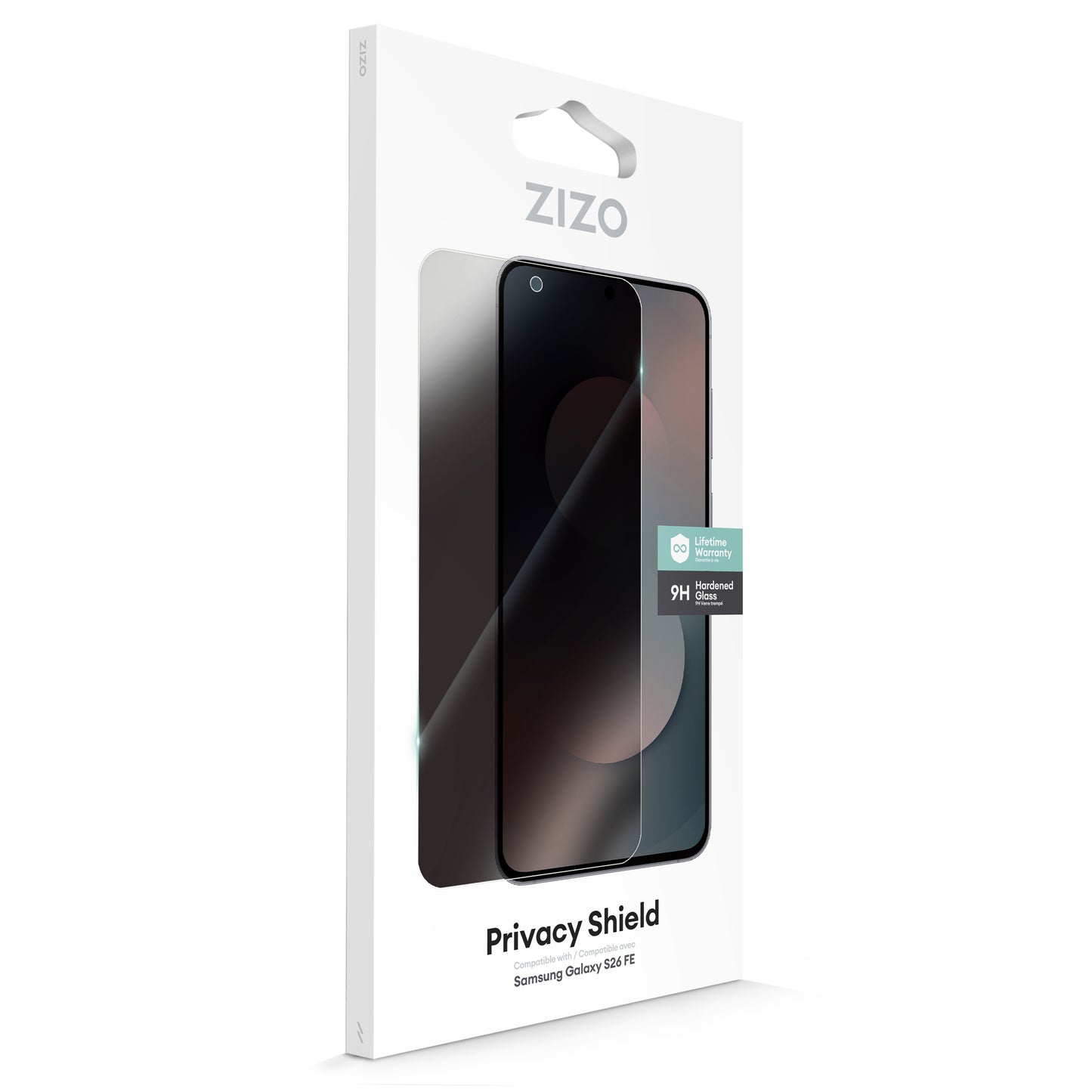 ZIZO Privacy Lightning Shield Galaxy S26 FE Privacy Tempered Glass Screen Protector