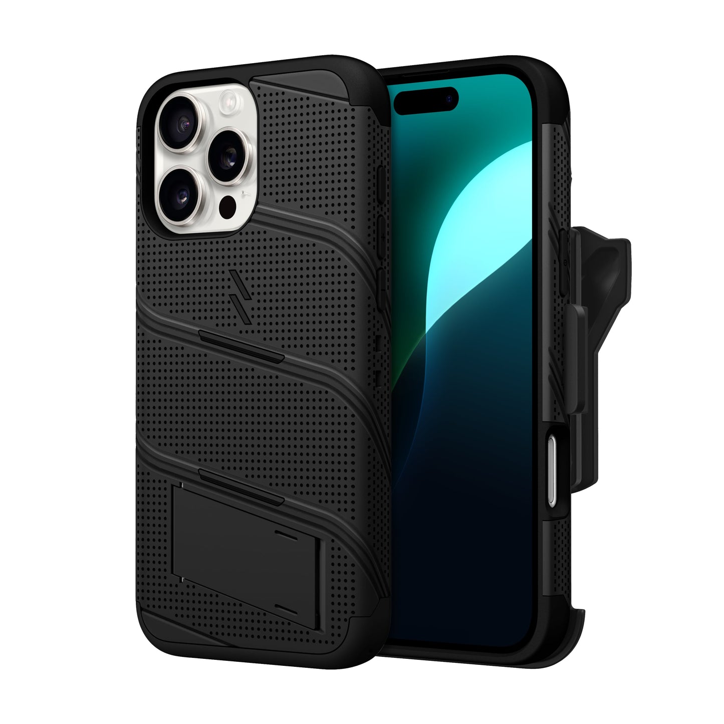 ZIZO BOLT Bundle iPhone 16 Pro Max Case - Black - ZIZO Wireless