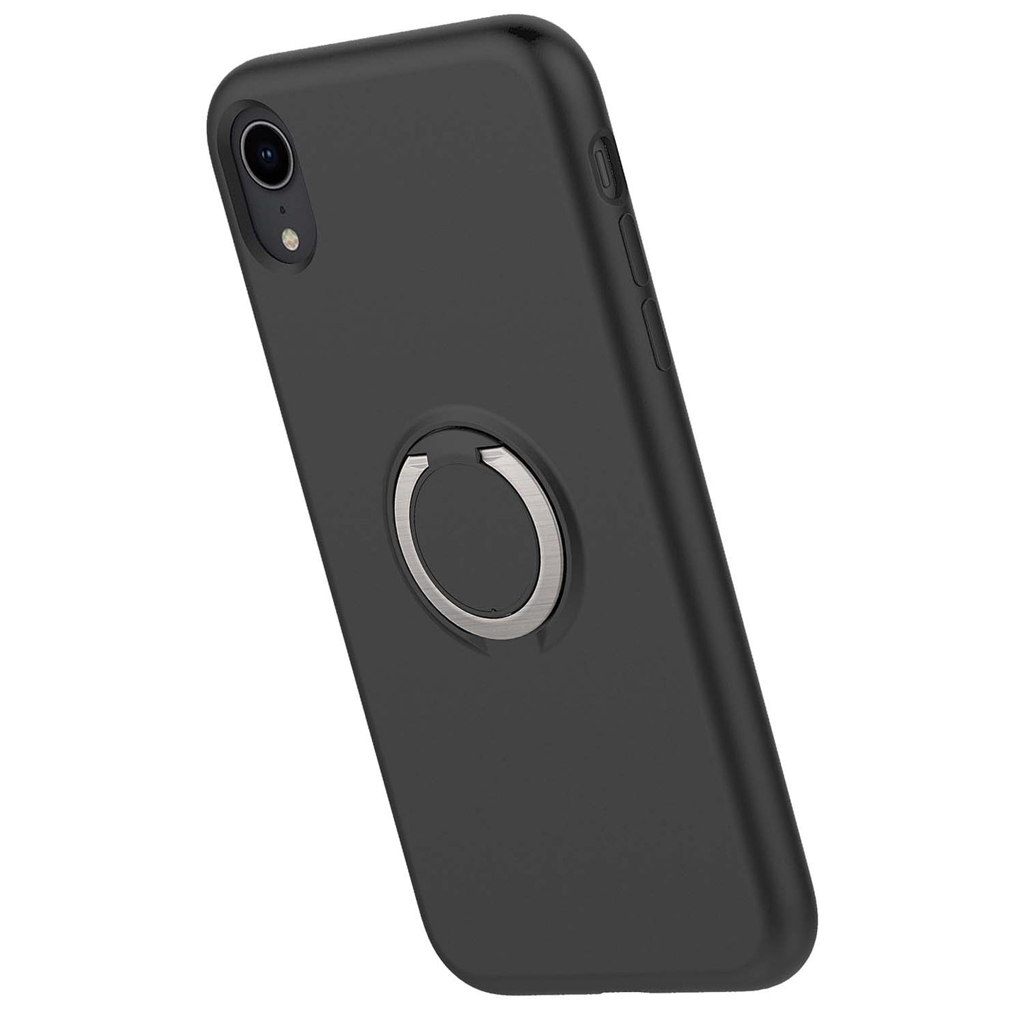 For iPhone XR - REVOLVE Case with Built In 360° Ring Holder Kickstand and Magnetic Mount