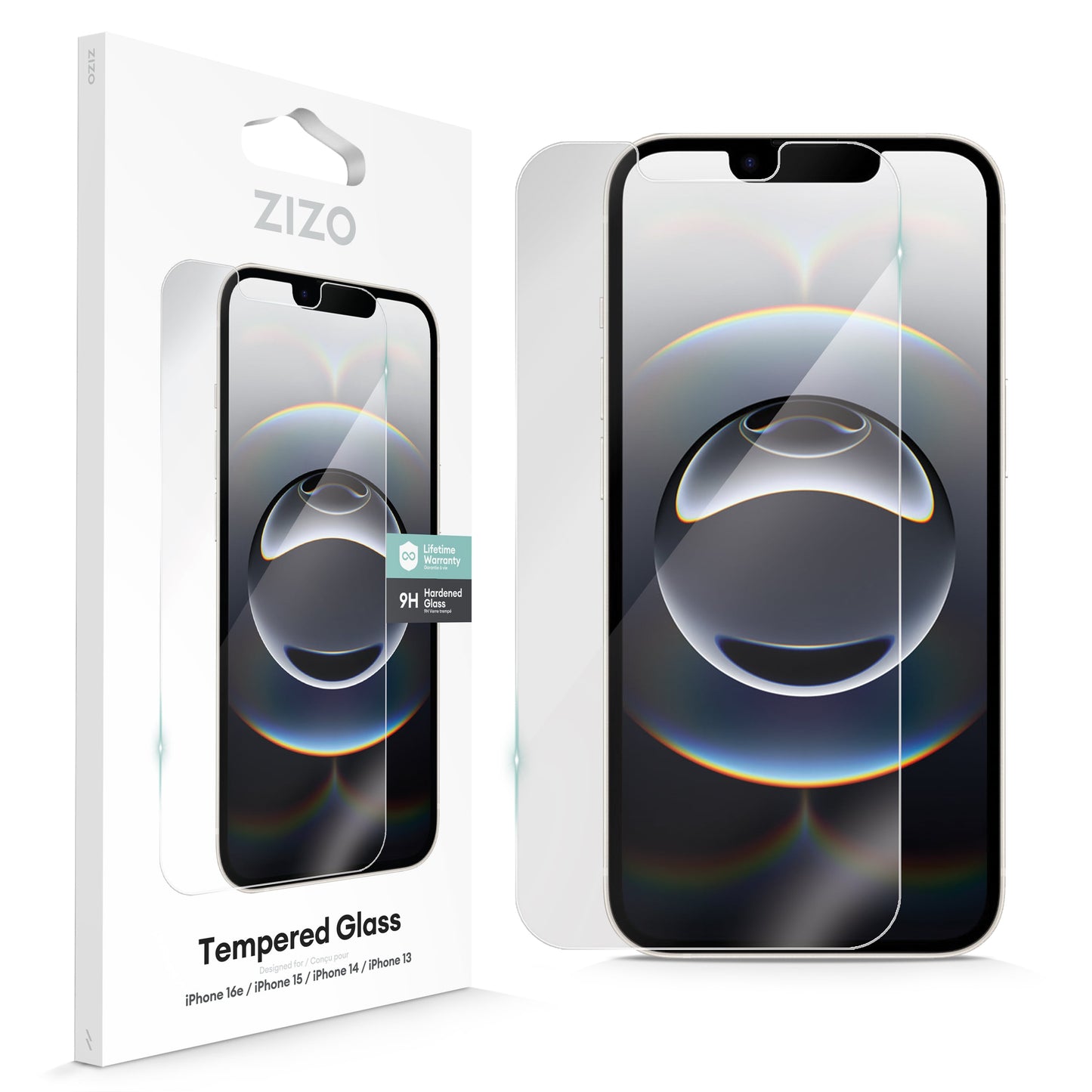 ZIZO TEMPERED GLASS Screen Protector for iPhone 16e/13/14/14 Pro