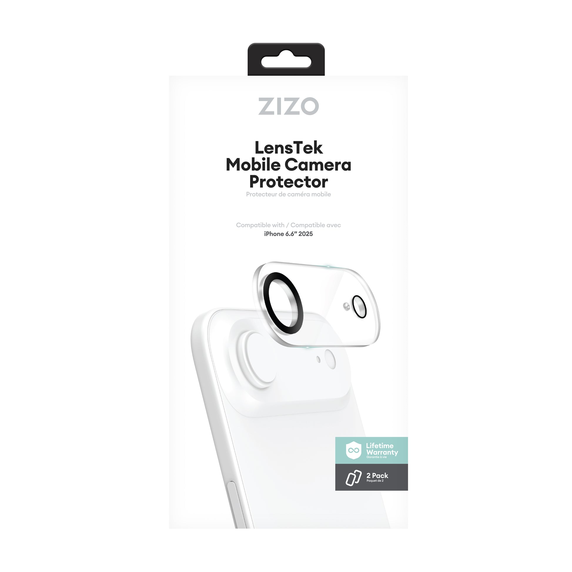 ZIZO LensTek iPhone Air Camera Lens Protector (2 Pack) - Black - ZIZO Wireless