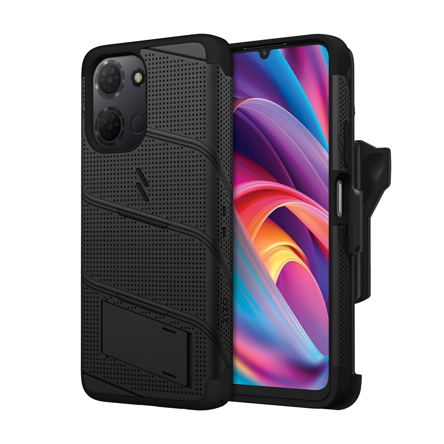 ZIZO BOLT Bundle TCL K33 5G Case with Tempered Glass