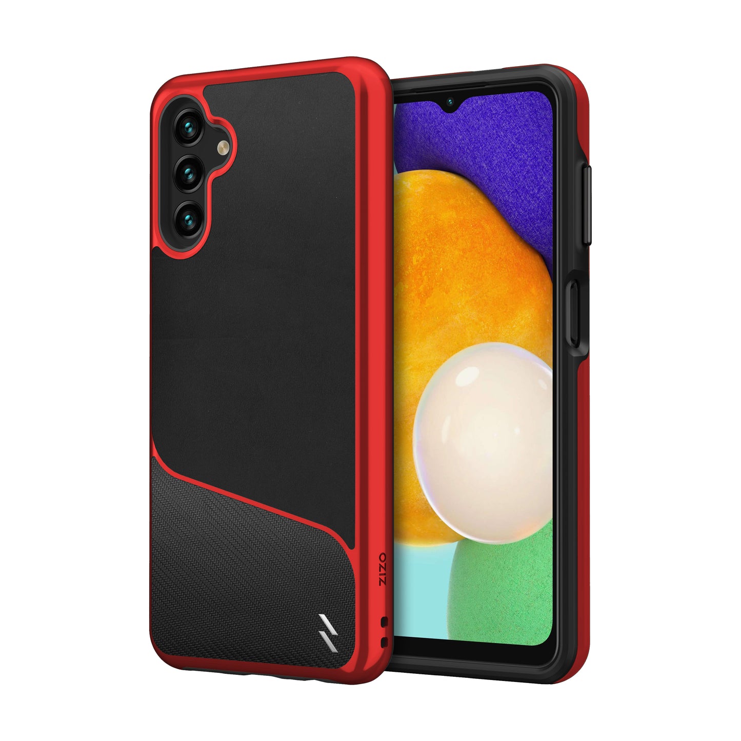 ZIZO DIVISION Series Galaxy A13 / A13 5G Case - Black & Red - ZIZO Wireless