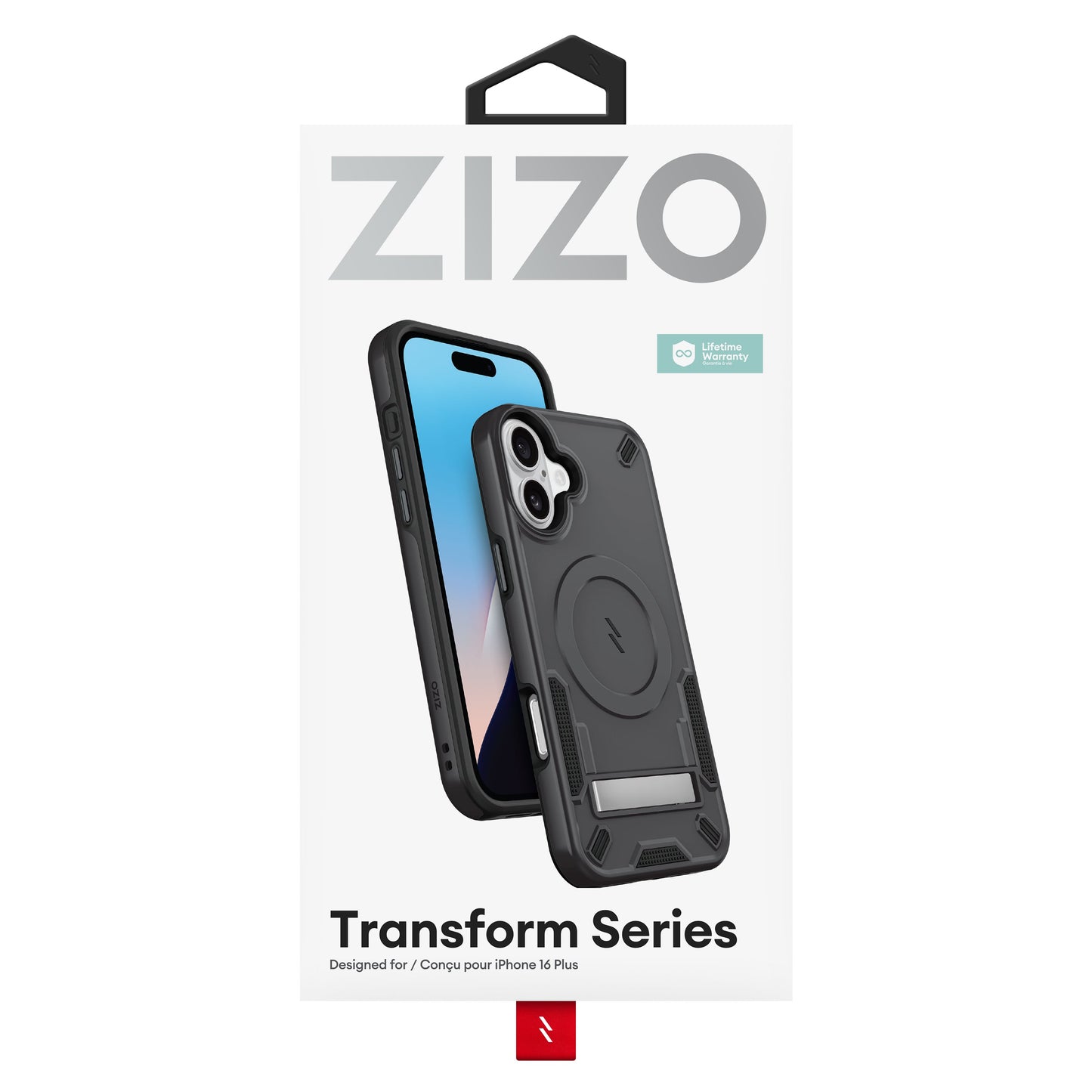 ZIZO TRANSFORM Series iPhone 16 Plus Case - Black - ZIZO Wireless