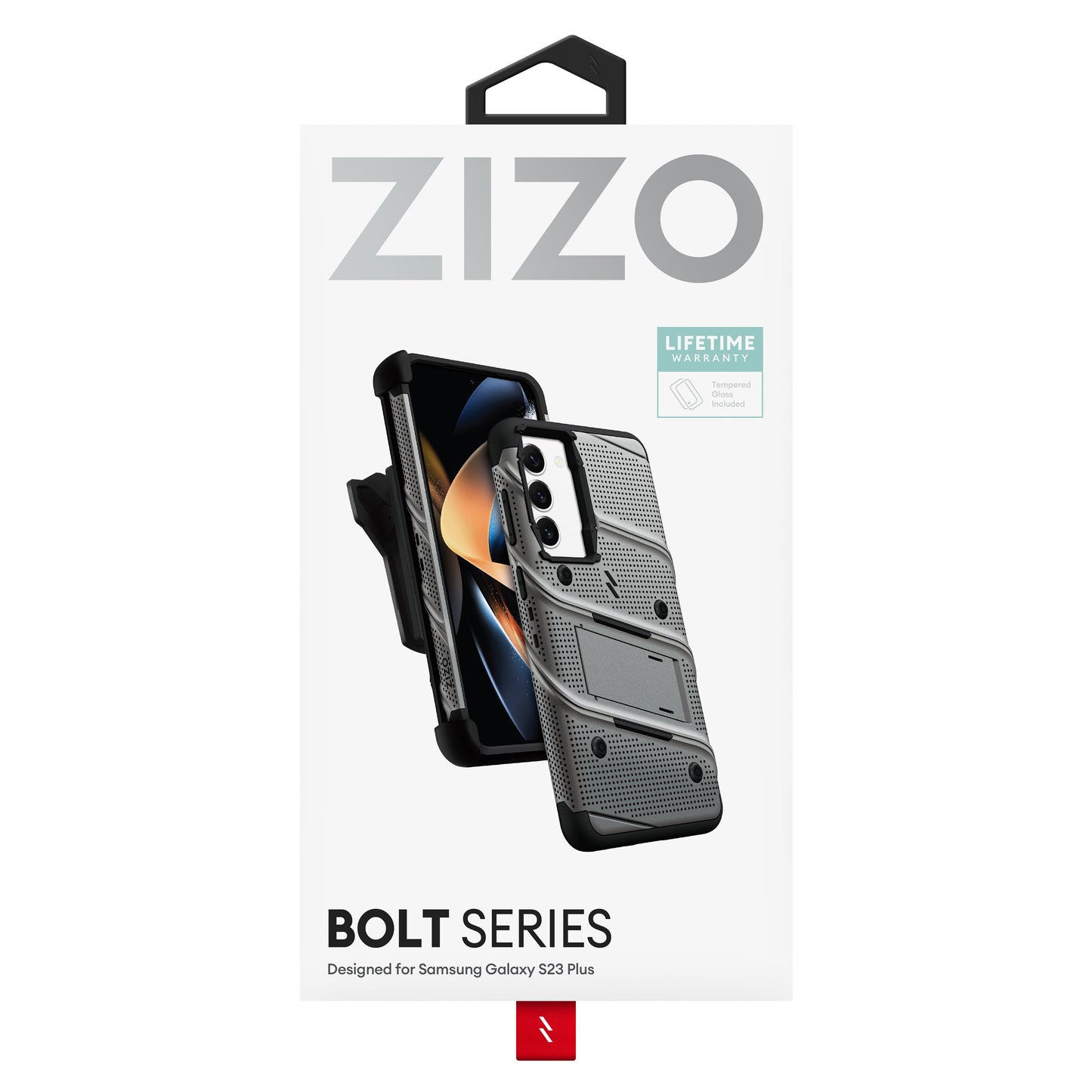 ZIZO BOLT Bundle Galaxy S23 Plus Case with Tempered Glass