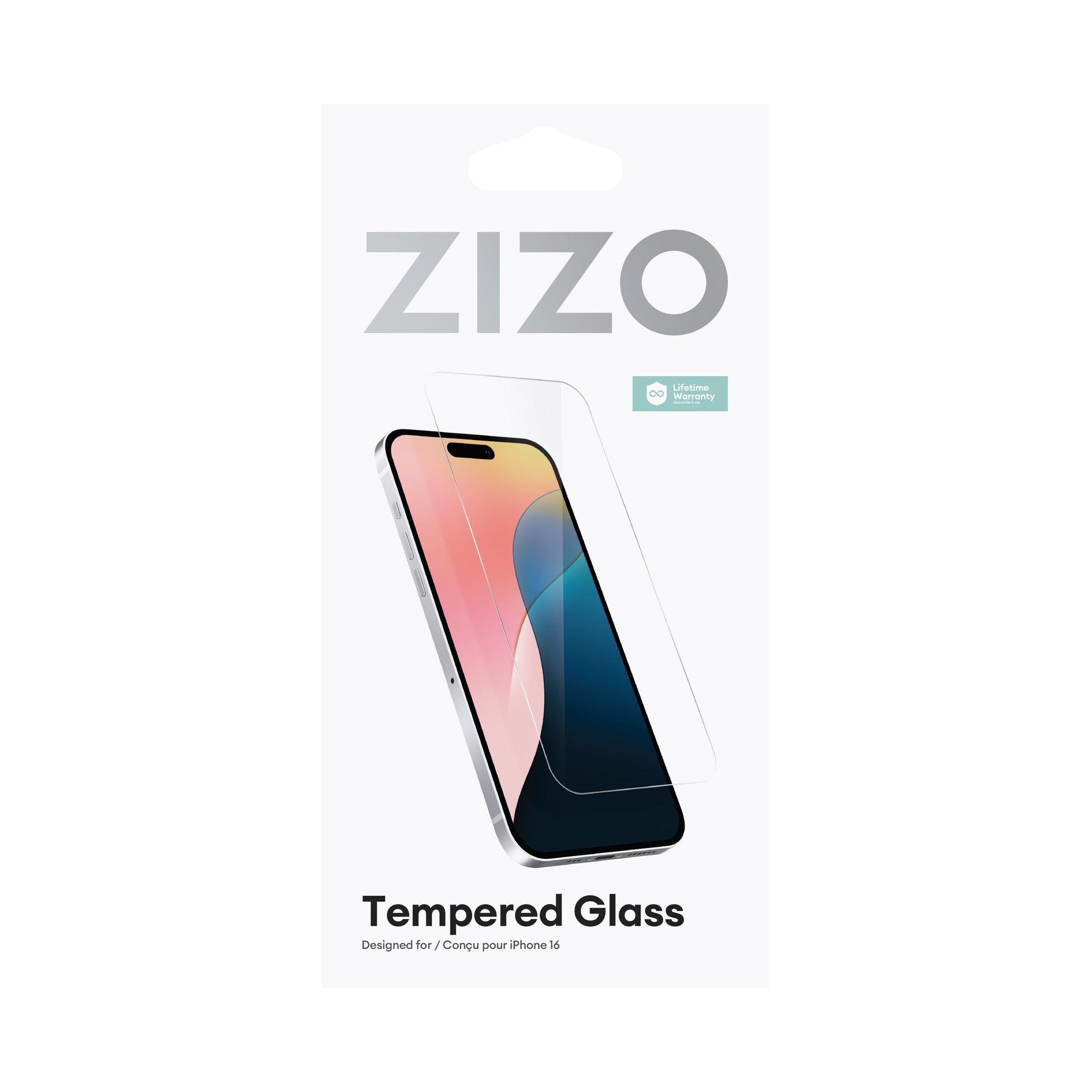 ZIZO TEMPERED GLASS Screen Protector for iPhone 16 - Clear - ZIZO Wireless