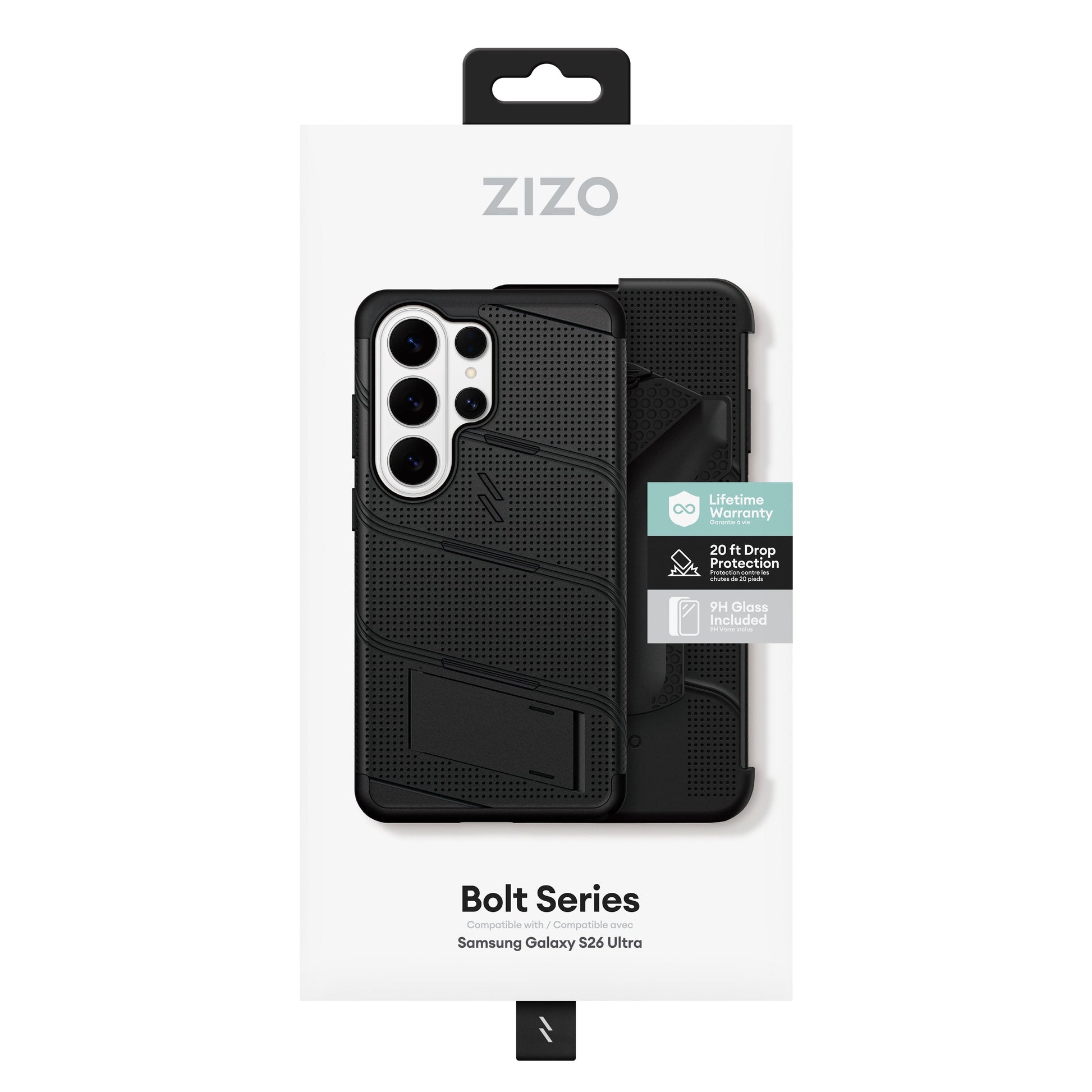 ZIZO BOLT Series Galaxy S26 Ultra MagSafe Case - Black - ZIZO Wireless