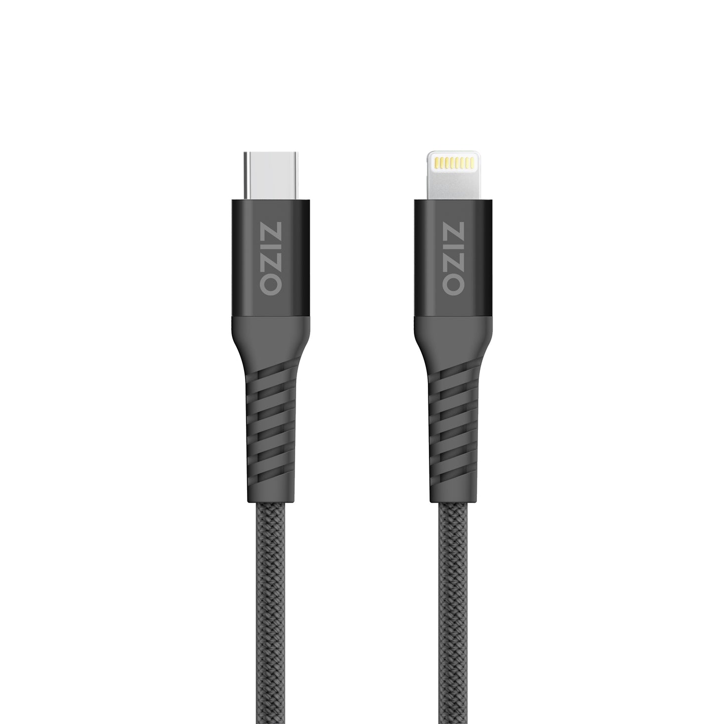 ZIZO PowerVault 5FT Braided Nylon USB-C to Lightning Cable - Black