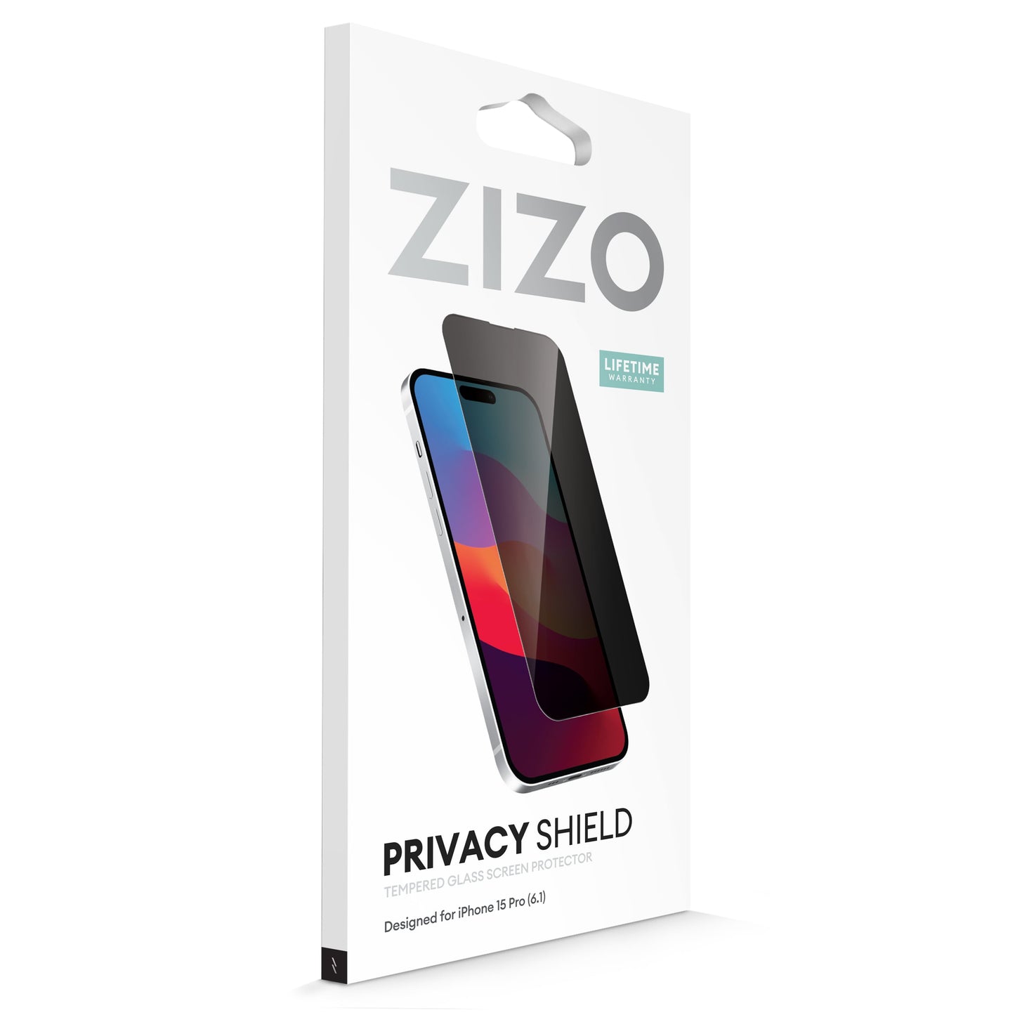 ZIZO PRIVACY Tempered Glass Screen Protector for iPhone 15 Pro - Privacy - ZIZO Wireless