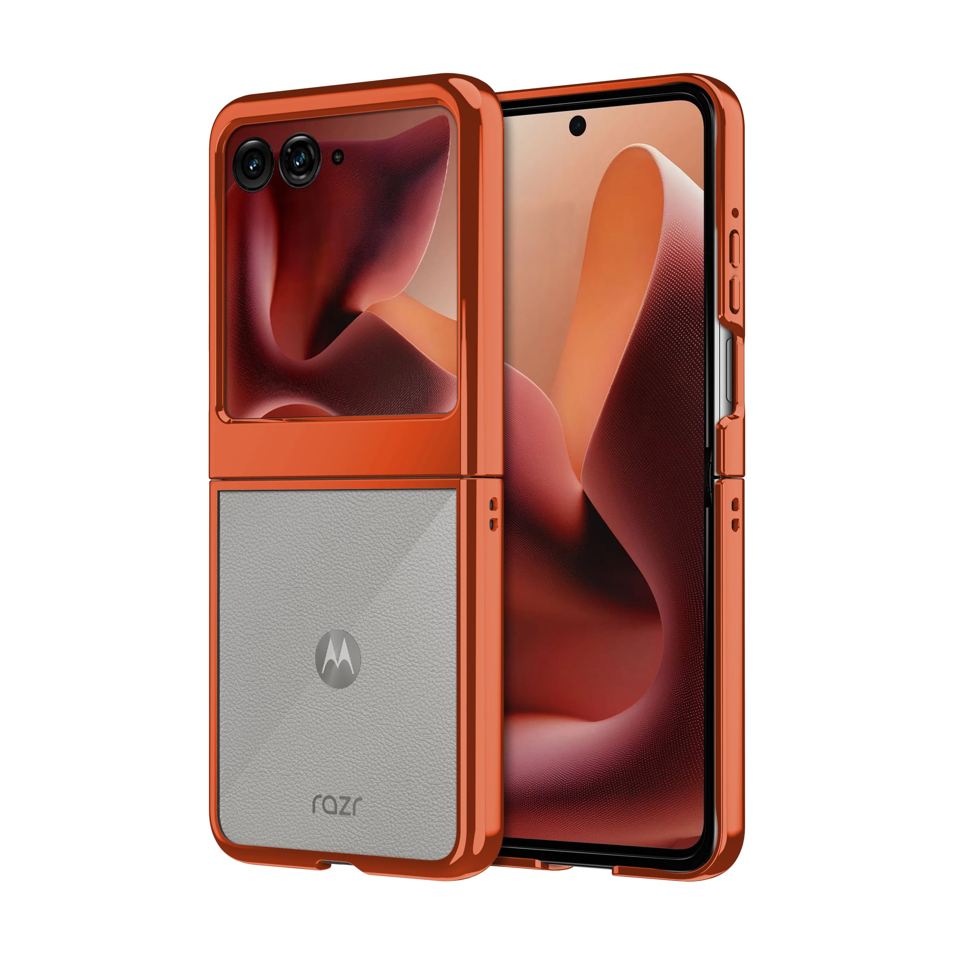 ZIZO REFINE Series moto razr (2025) Case - Orange - ZIZO Wireless