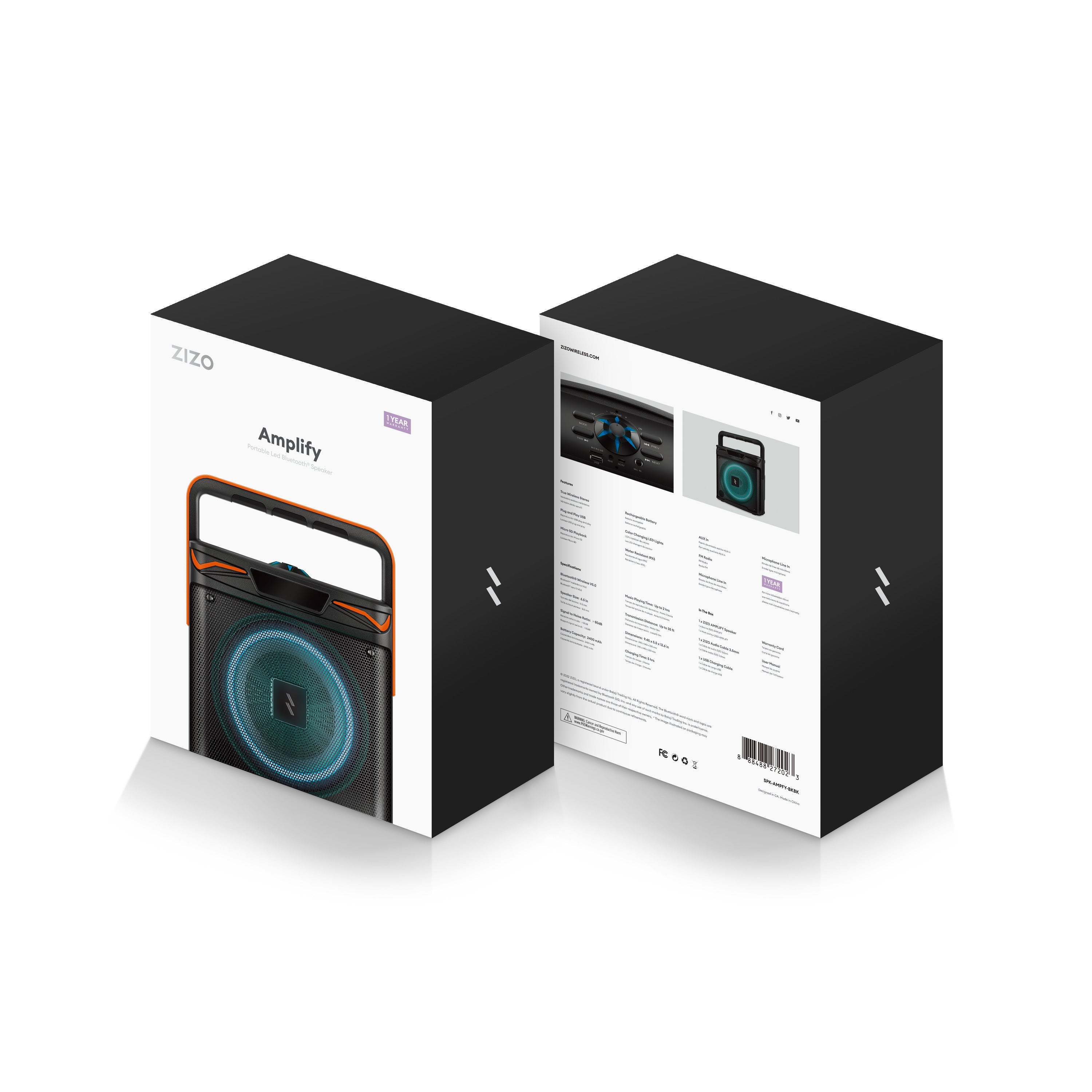 ZIZO AMPLIFY True Wireless LED Speaker 20W – ZIZO Wireless