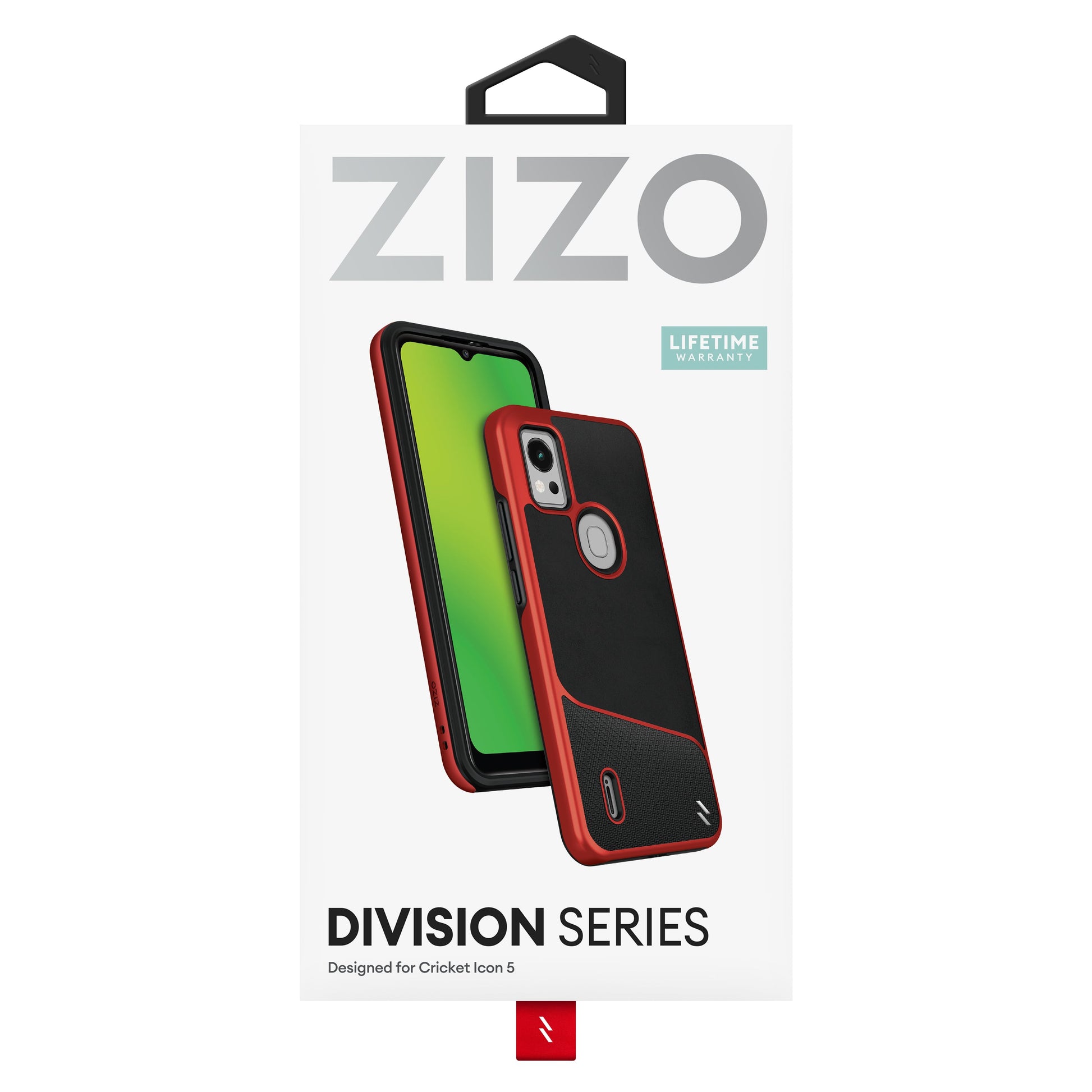 ZIZO DIVISION Series Cricket Icon 5 Case - Black & Red - ZIZO Wireless