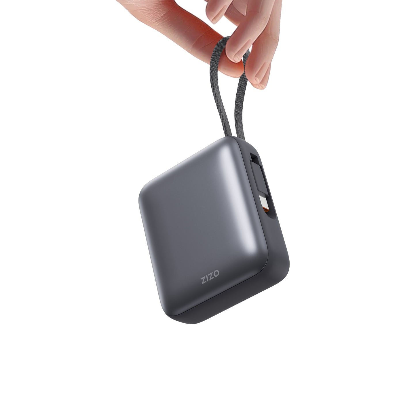 ZIZO PowerVault 35W Power Bank 10,000mAh with Built-in USB-C Cable - Space Black