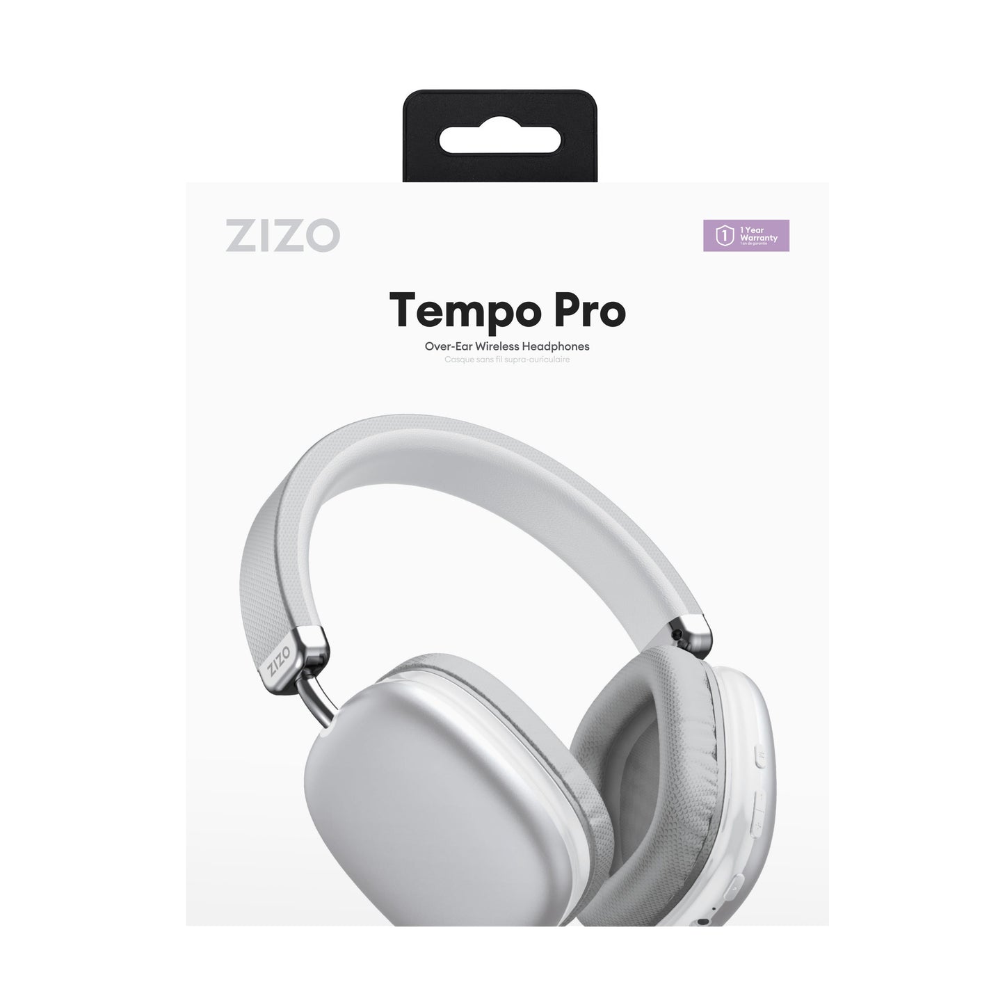 ZIZO Tempo Pro Over-Ear Wireless Headphones - White - ZIZO Wireless