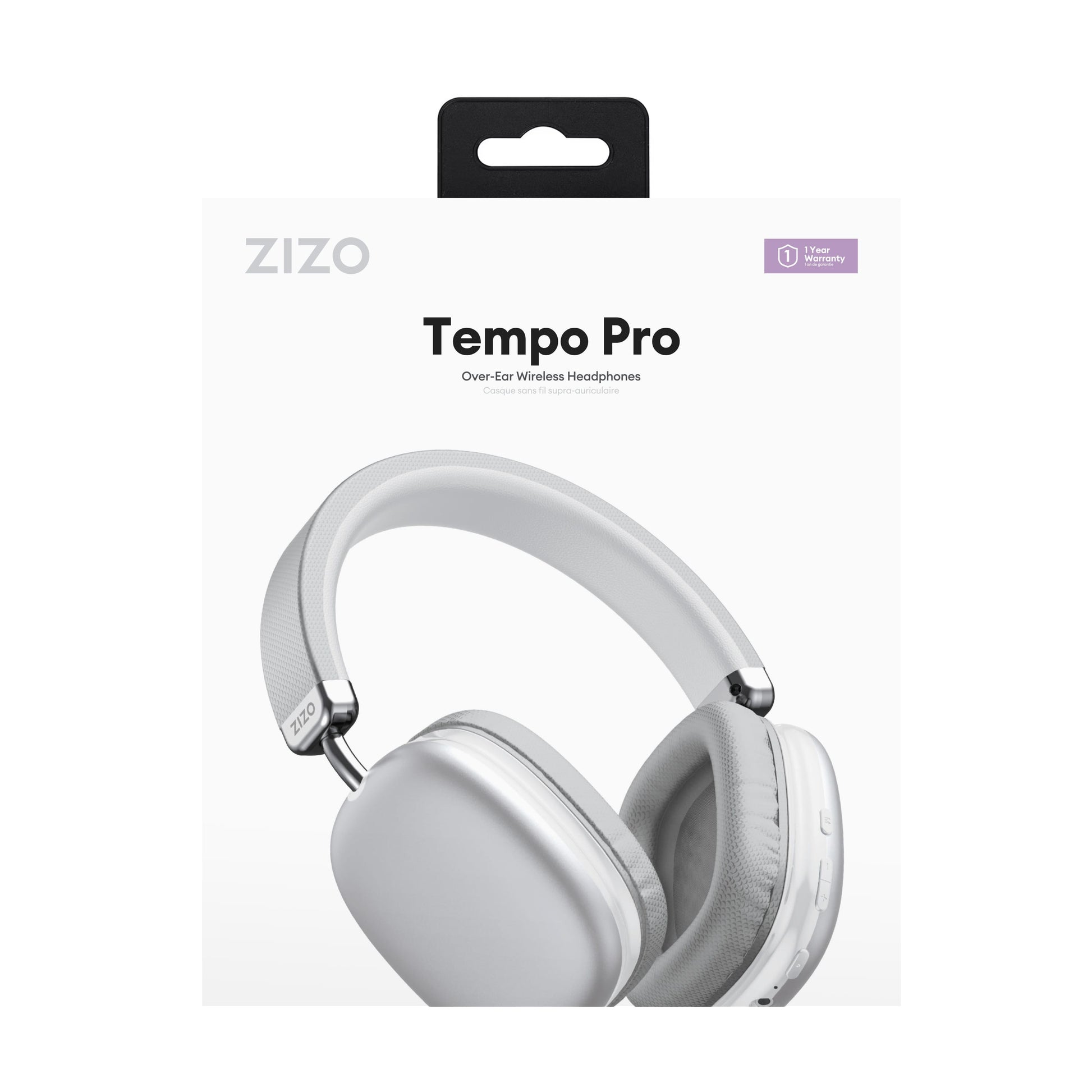 ZIZO Tempo Pro Over-Ear Wireless Headphones - White - ZIZO Wireless
