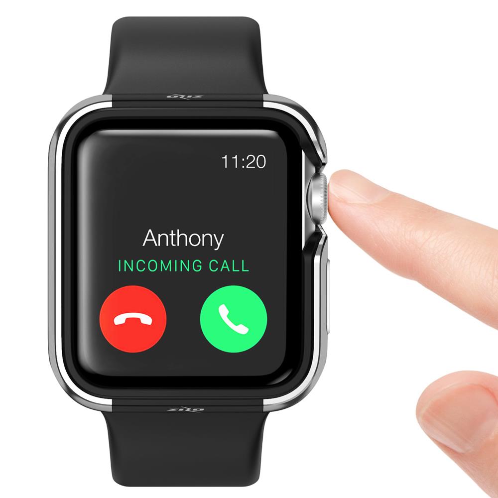 Zizo Shock Series for Apple Watch 38mm, Aluminum Metal Bumper