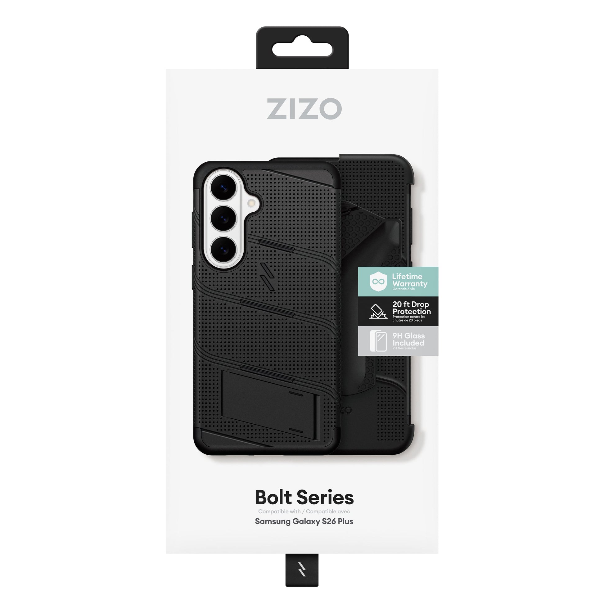 ZIZO BOLT Series Galaxy S26 Plus MagSafe Case - Black - ZIZO Wireless