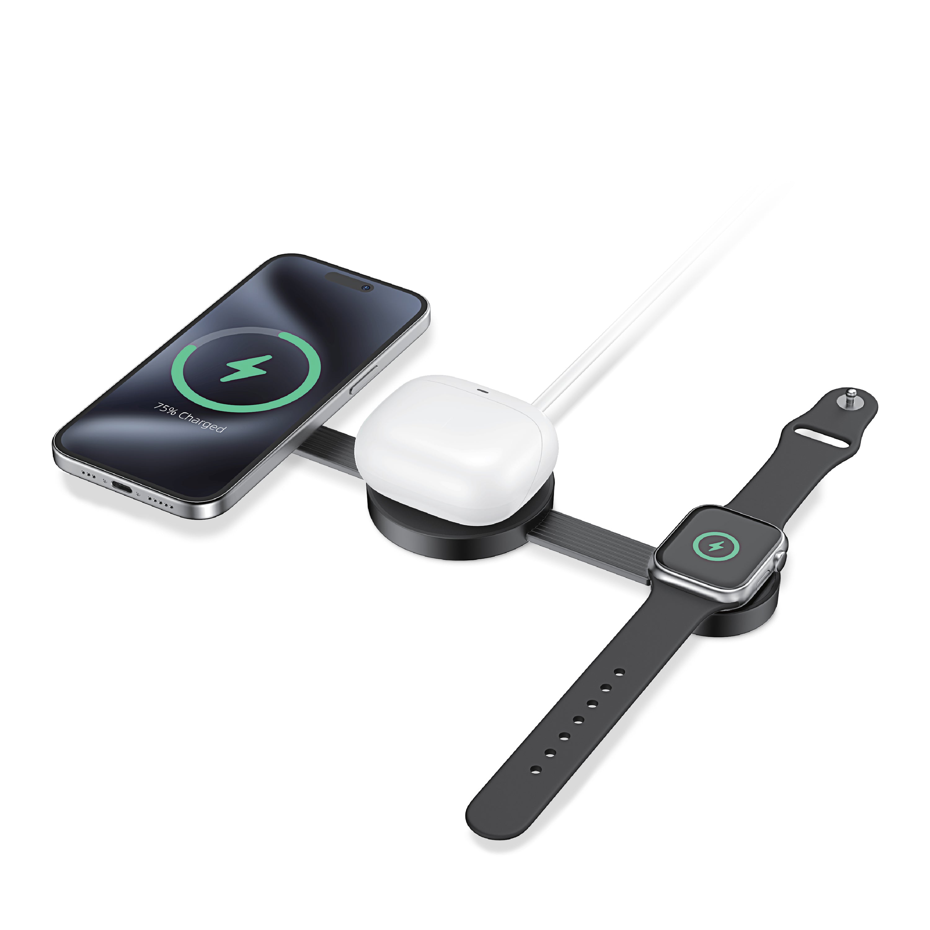 ZIZO PowerVault Fold 3-in-1 Travel Charging Station with MagSafe
