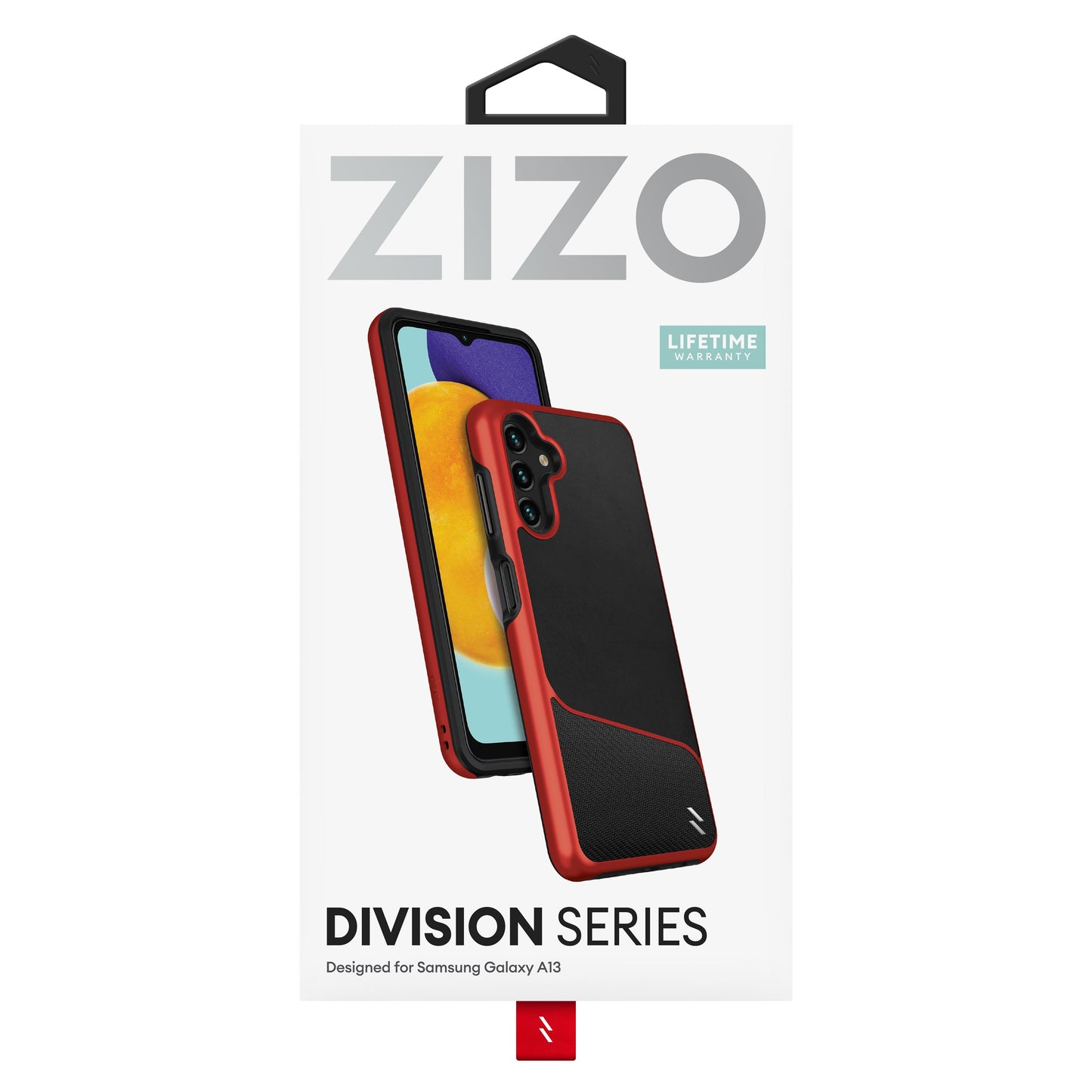 ZIZO DIVISION Series Galaxy A13 5G Case - Black & Red - ZIZO Wireless