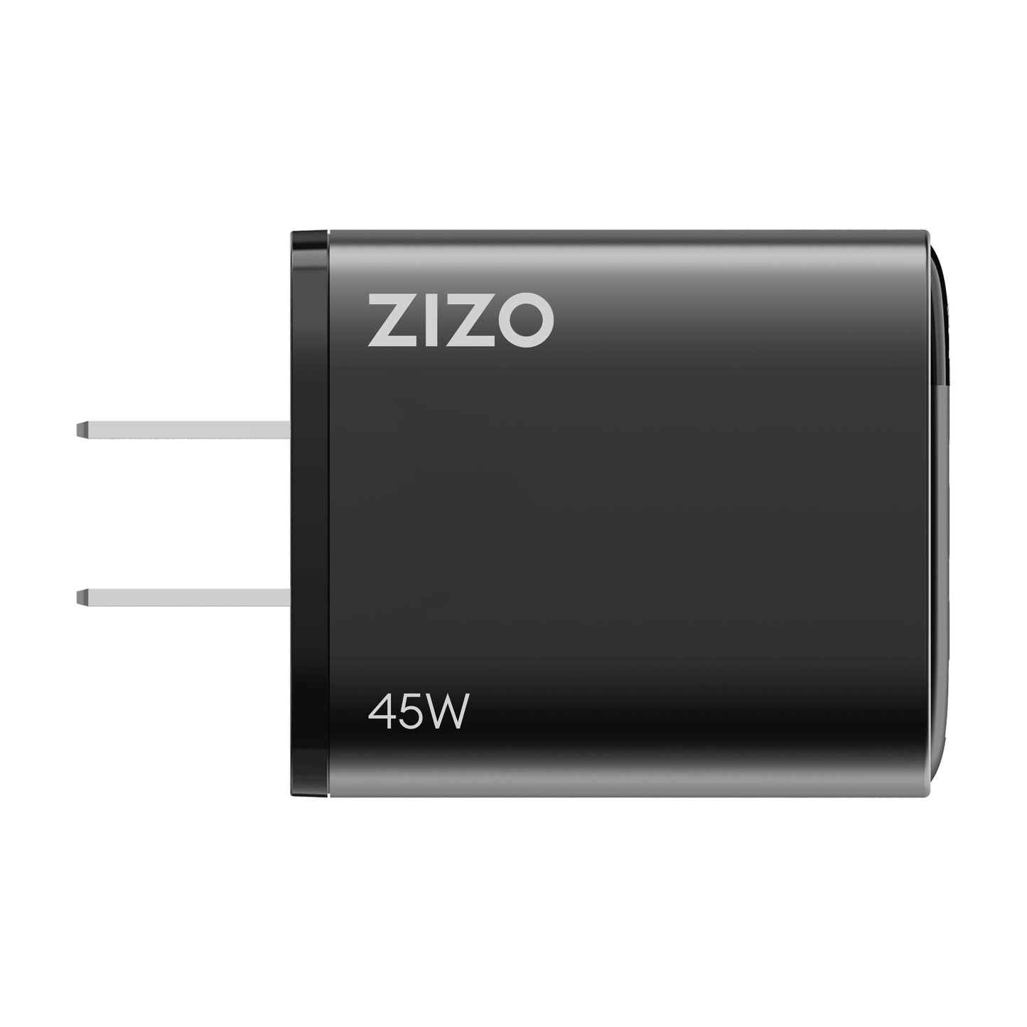 ZIZO PowerVault 45W Dual USB-C + USB-A Wall Charger with Digital Power Display - Black