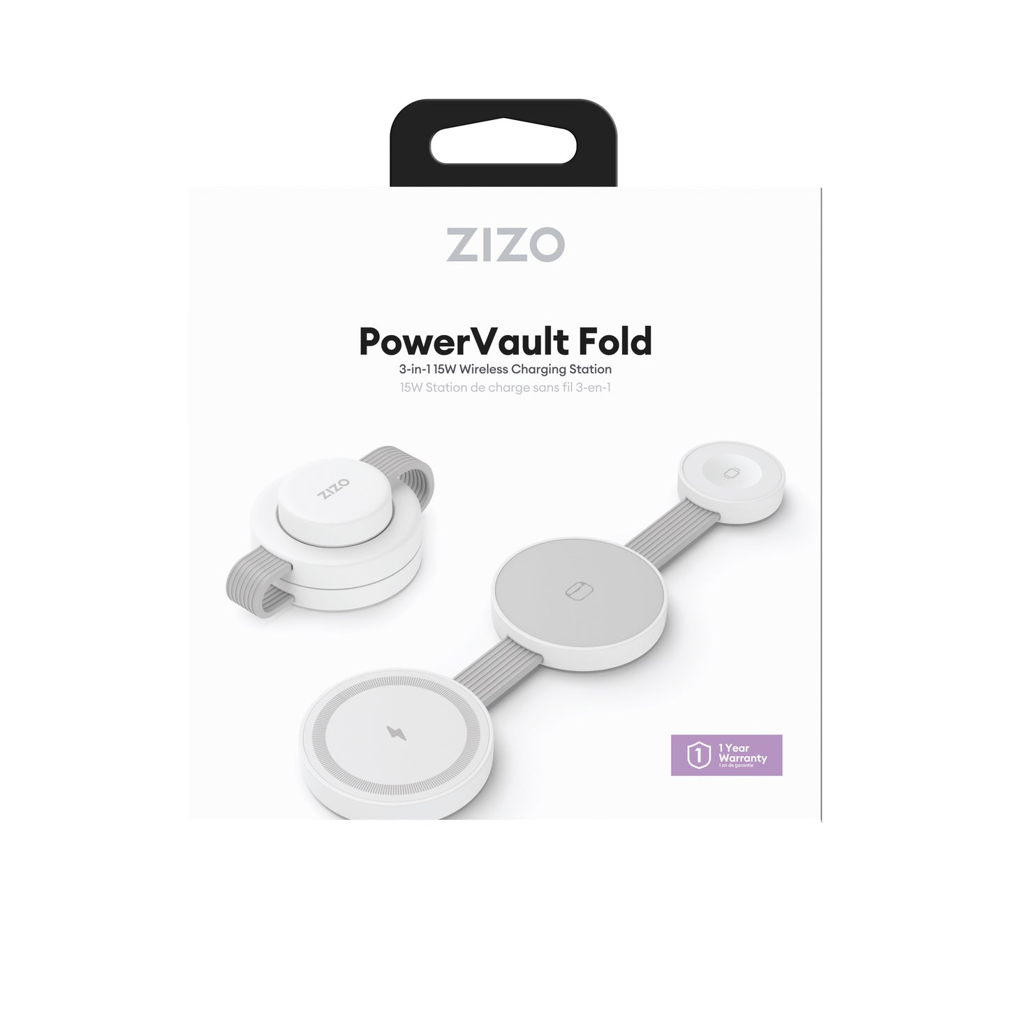 ZIZO PowerVault Fold 3-in-1 Travel Charging Station with MagSafe Mount