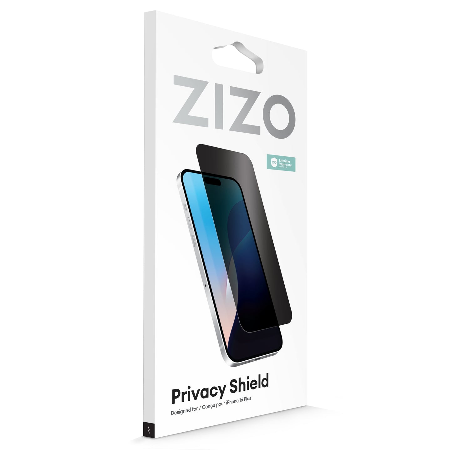 ZIZO PRIVACY Tempered Glass Screen Protector for iPhone 16 Plus