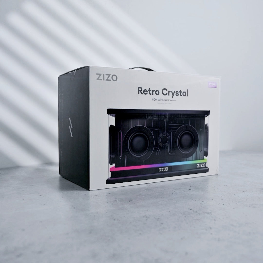 ZIZO Retro Crystal LED 80W Wireless Speaker