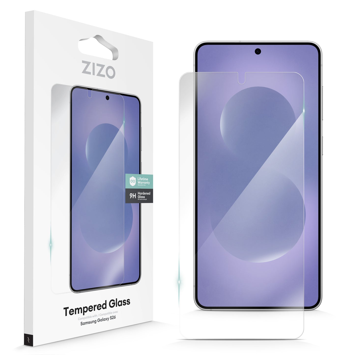 ZIZO TEMPERED GLASS Screen Protector for Galaxy S26 - Clear