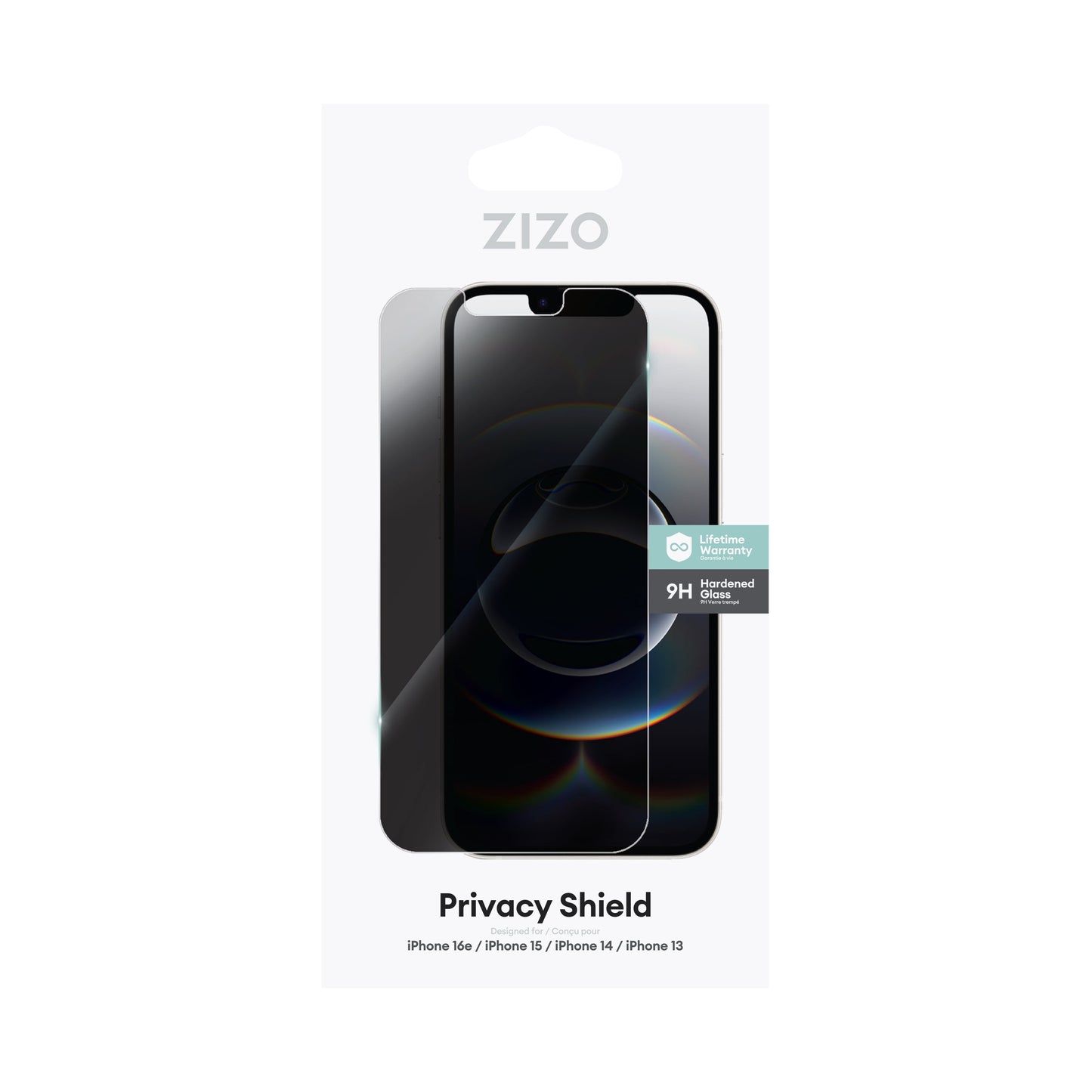 ZIZO PRIVACY Tempered Glass Screen Protector for iPhone 16e/13/14/14 Pro - ZIZO Wireless