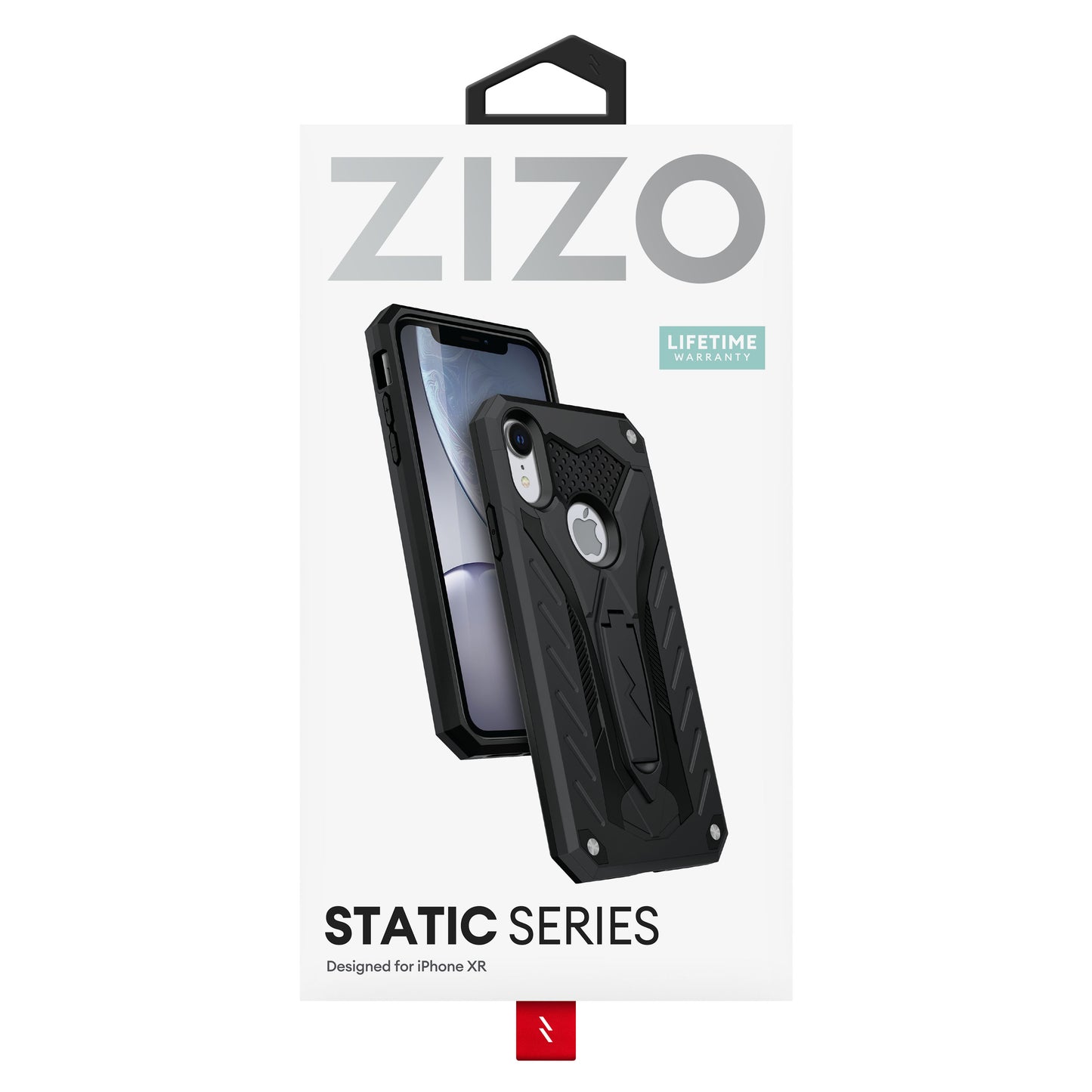 For iPhone XR - Zizo Static Series Dual Layered Hybrid Case with Kickstand