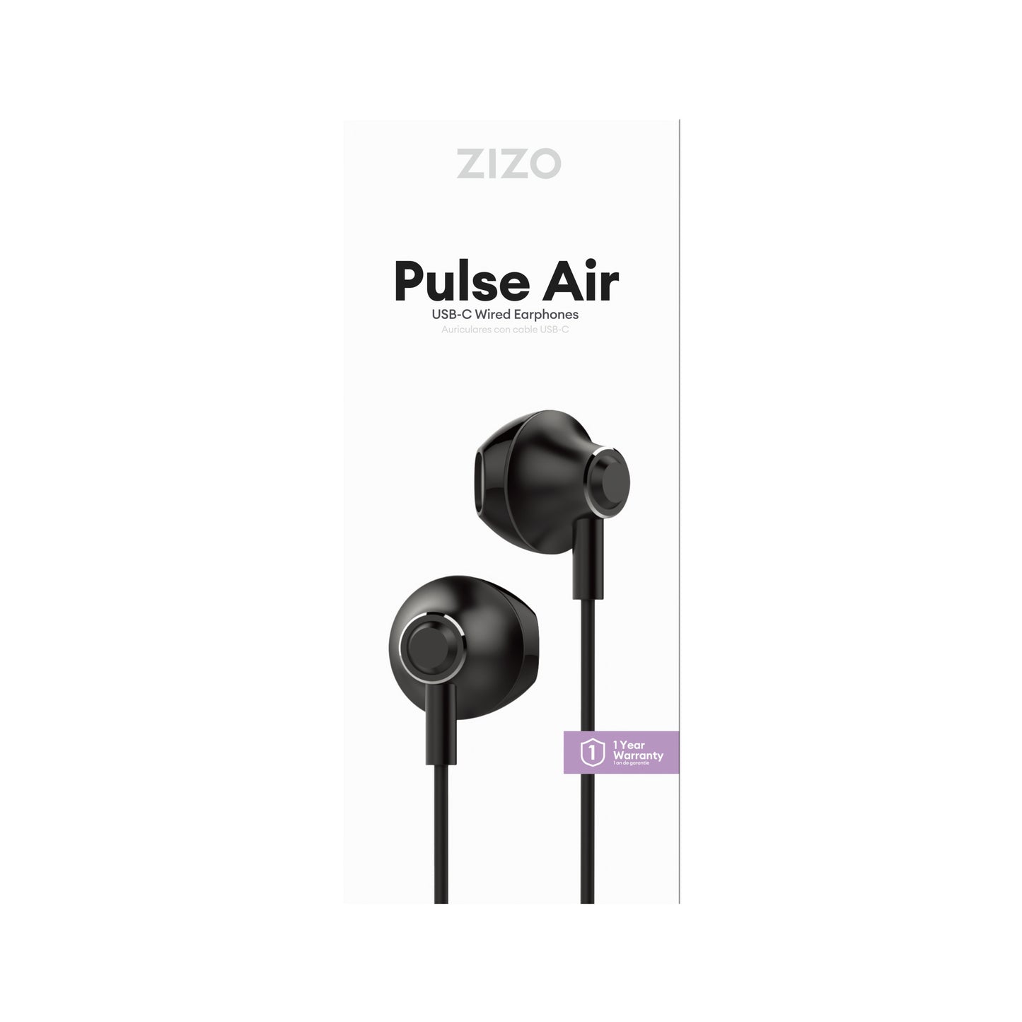 ZIZO Pulse In Ear Headphones with Dynamic Amp Sound Earphones Earbuds - Black - ZIZO Wireless