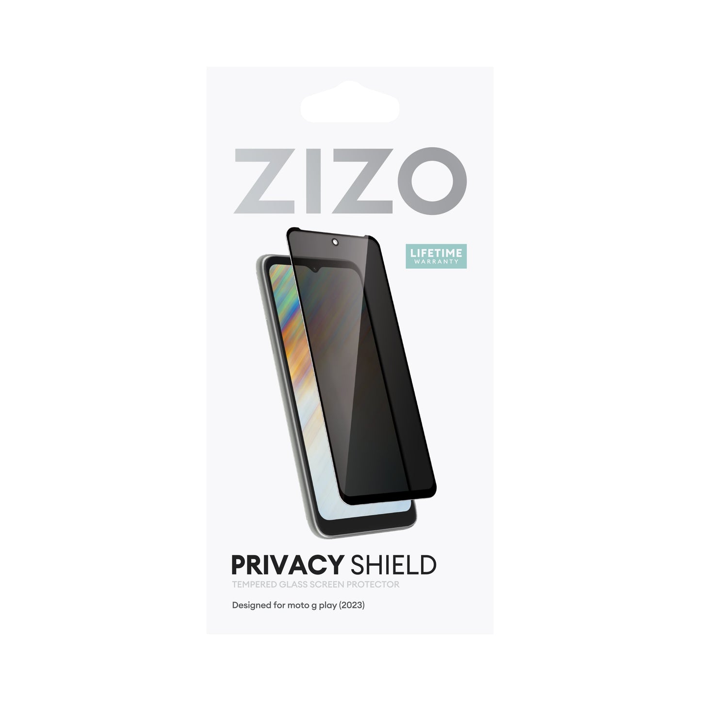 ZIZO PRIVACY Tempered Glass Screen Protector for moto g play (2023) - Privacy - ZIZO Wireless