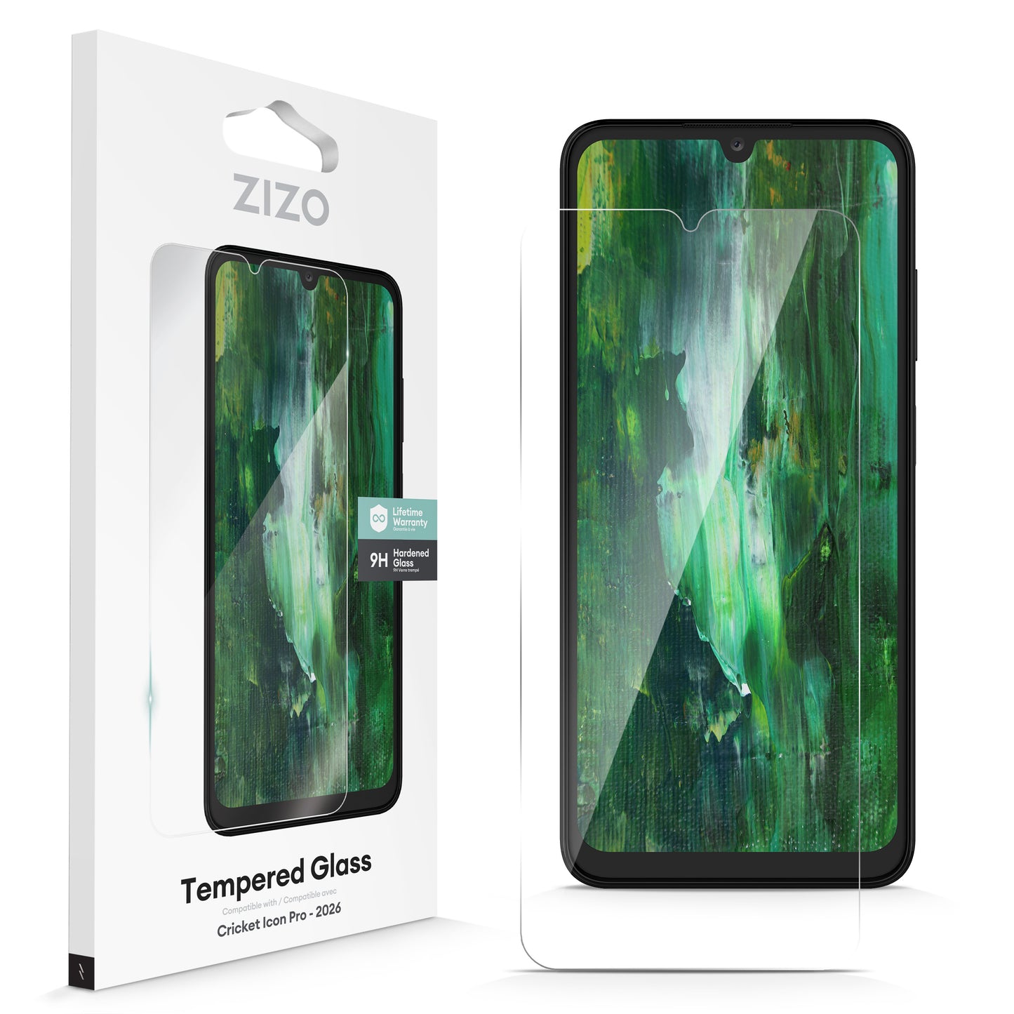 ZIZO TEMPERED GLASS Screen Protector for Cricket Icon Pro - 2026