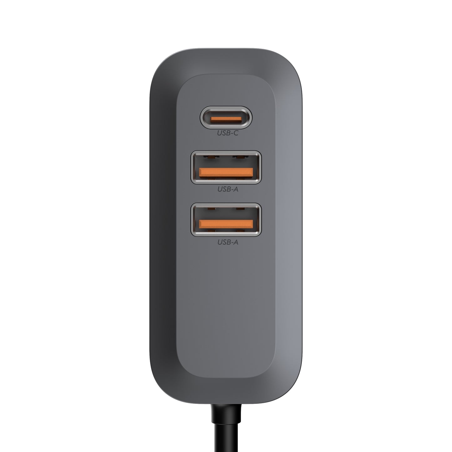 ZIZO PowerVault 4-Port Car Charging Hub with Extended Reach (100W) - Black