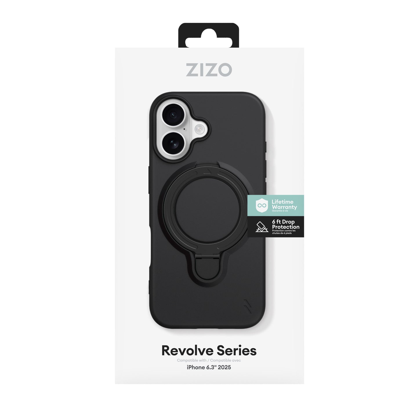 ZIZO REVOLVE Series iPhone 17 Case - Magnetic Black - ZIZO Wireless