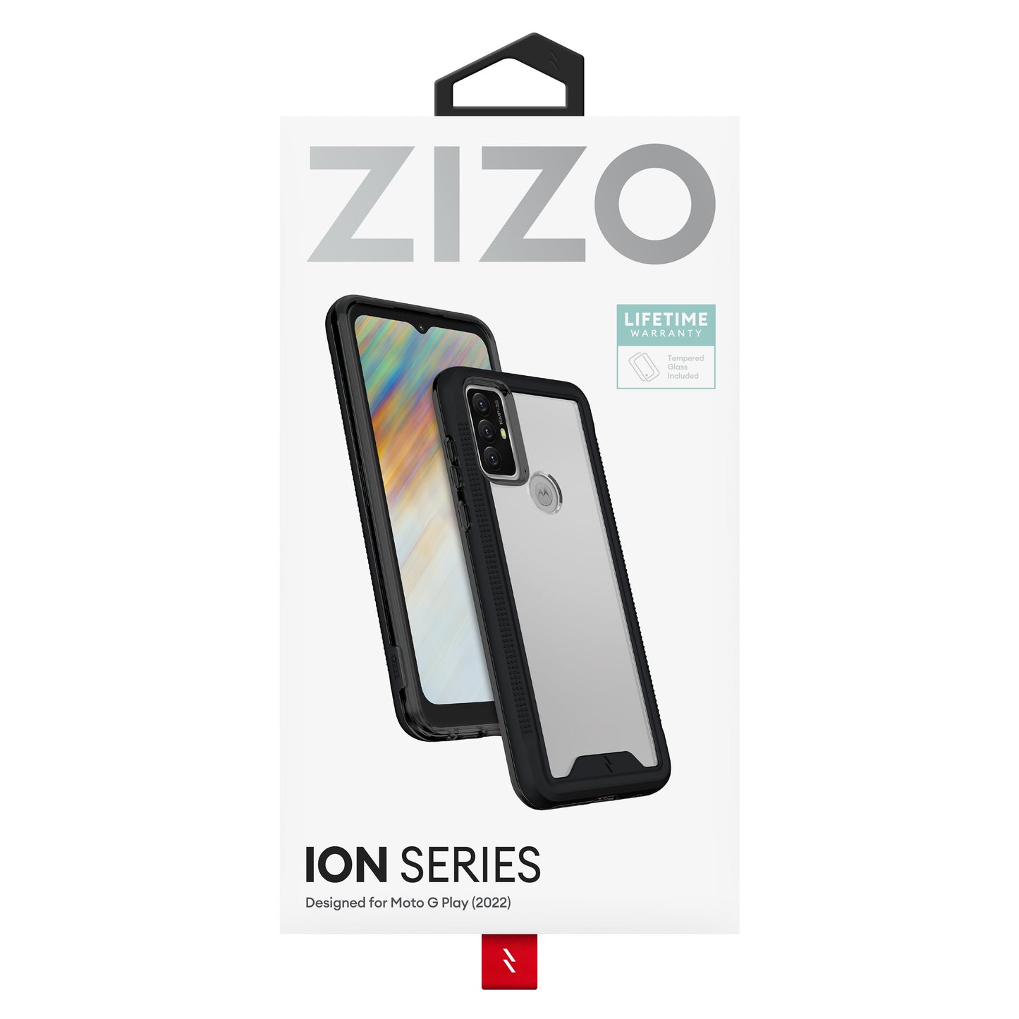 ZIZO ION Series moto g play (2023) Case with Tempered Glass
