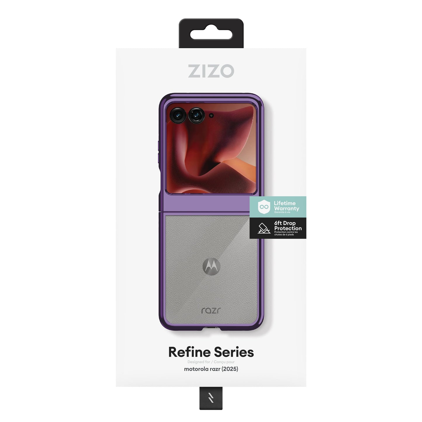 ZIZO REFINE Series moto razr (2025) Case - Purple - ZIZO Wireless