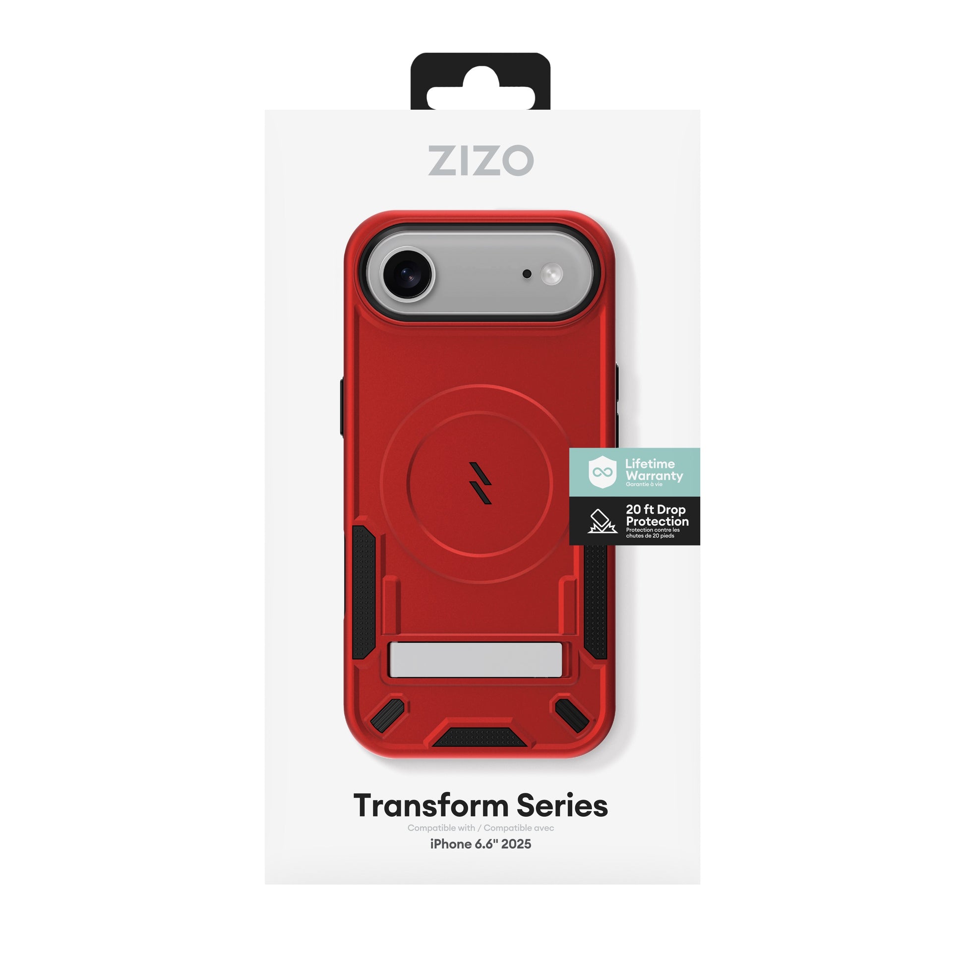 ZIZO TRANSFORM Series iPhone Air MagSafe Case - Red - ZIZO Wireless