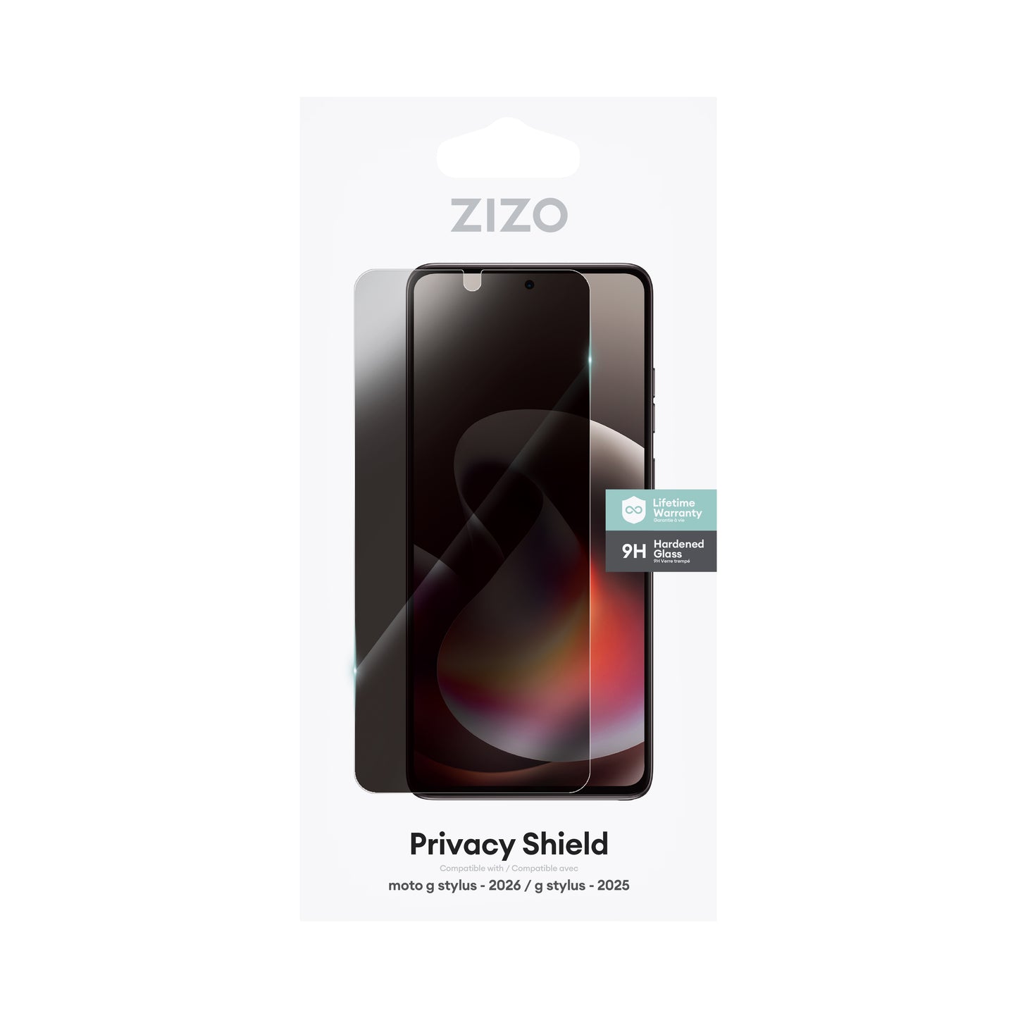 ZIZO PRIVACY Tempered Glass Screen Protector for moto g stylus - 2026 / 2025