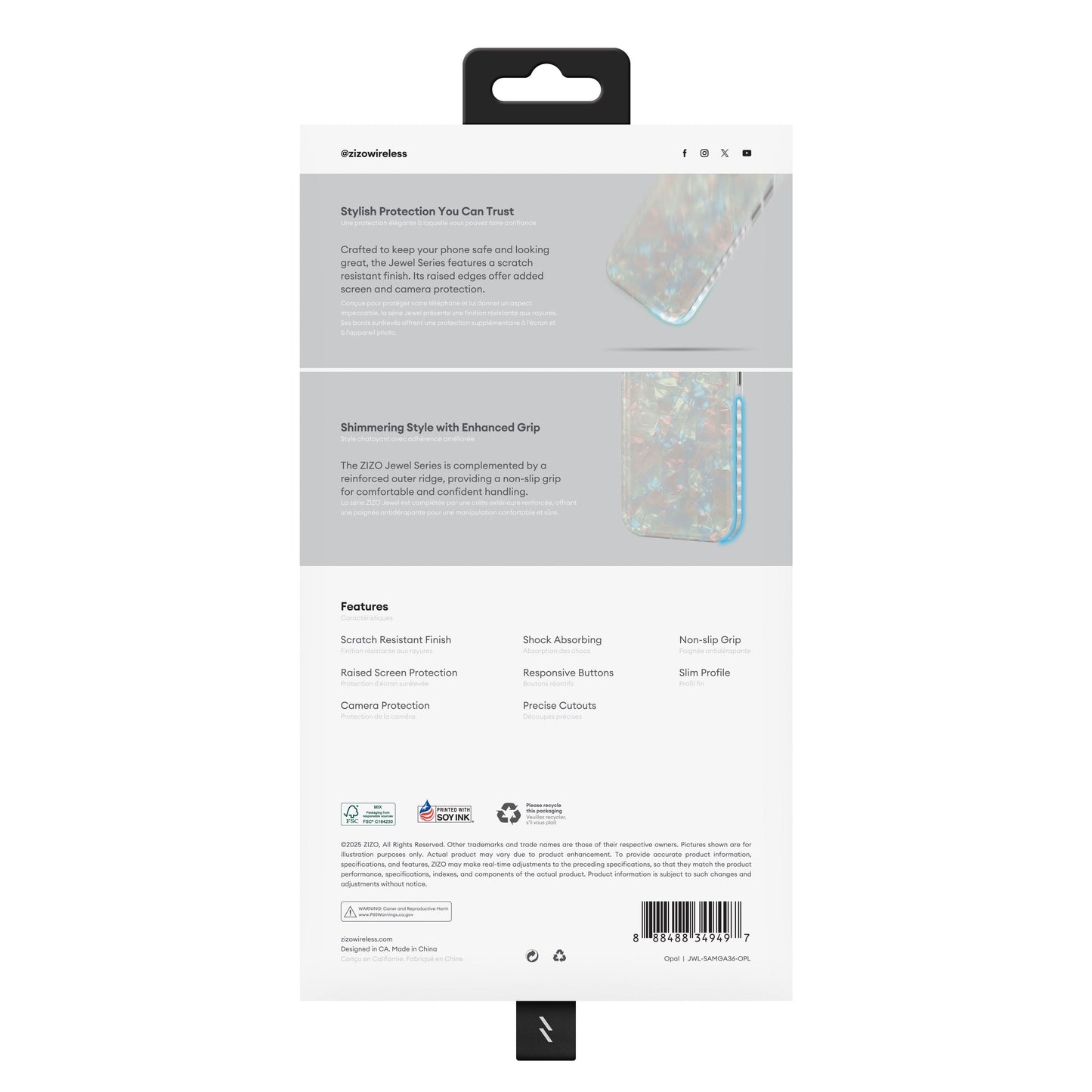 ZIZO JEWEL Series Galaxy A36 5G Case - Opal