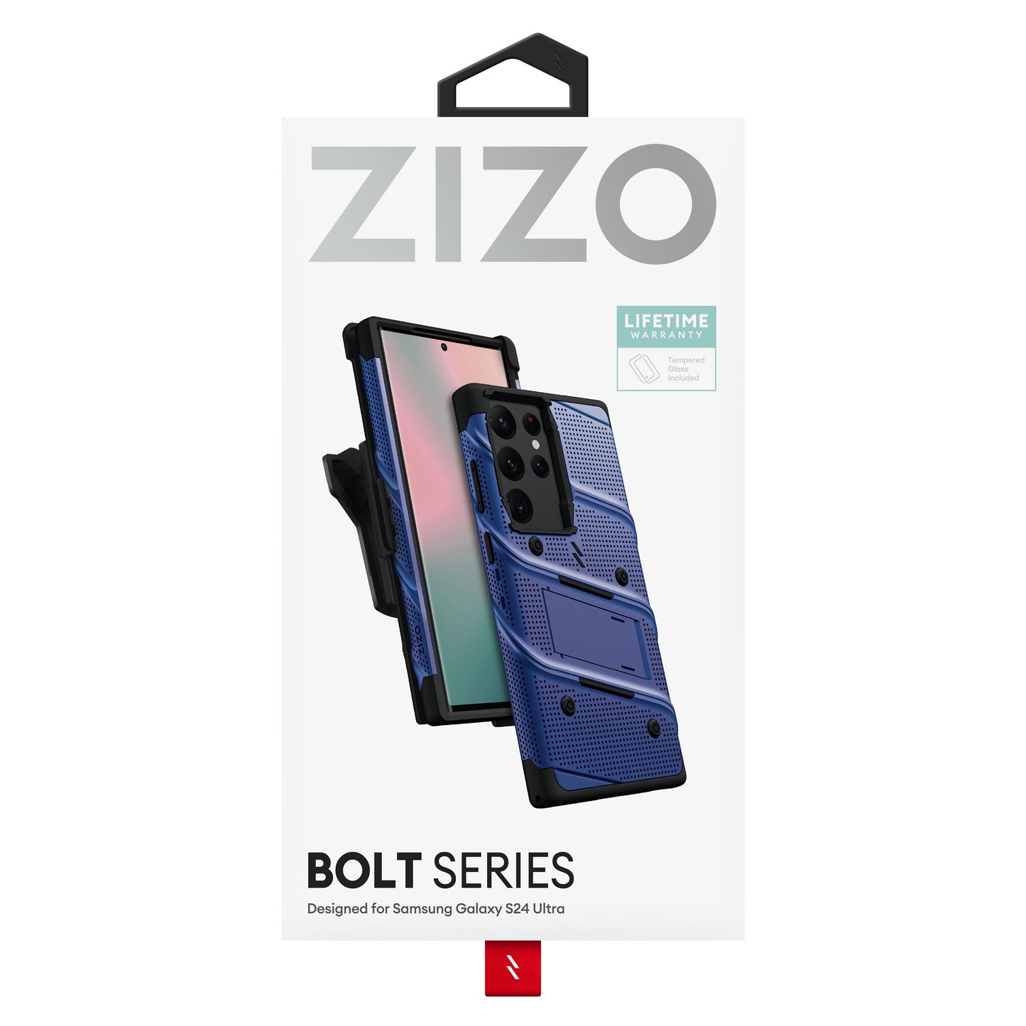 ZIZO BOLT Bundle Galaxy S24 Ultra Case with Tempered Glass