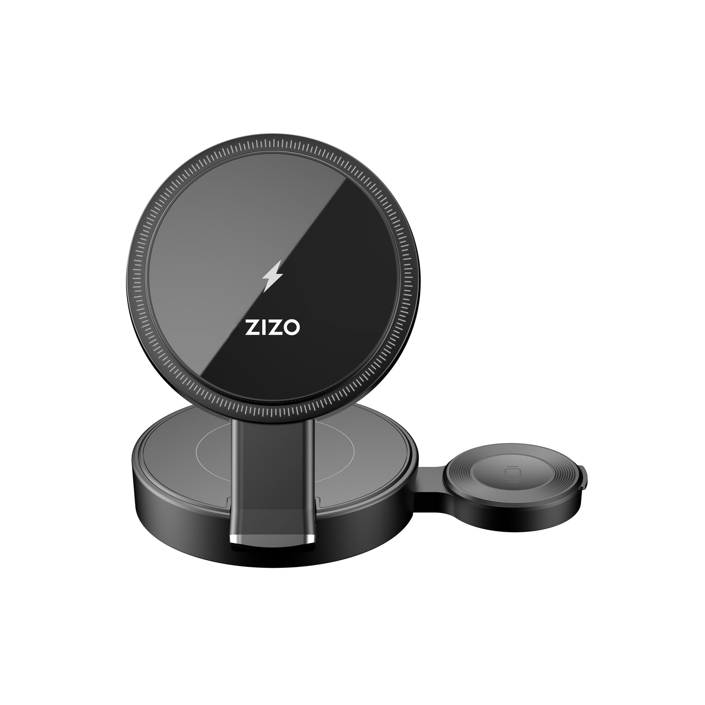 ZIZO PowerVault Fold Pro 3-in-1 MagSafe Charging Station with Adjustable Stand - Black