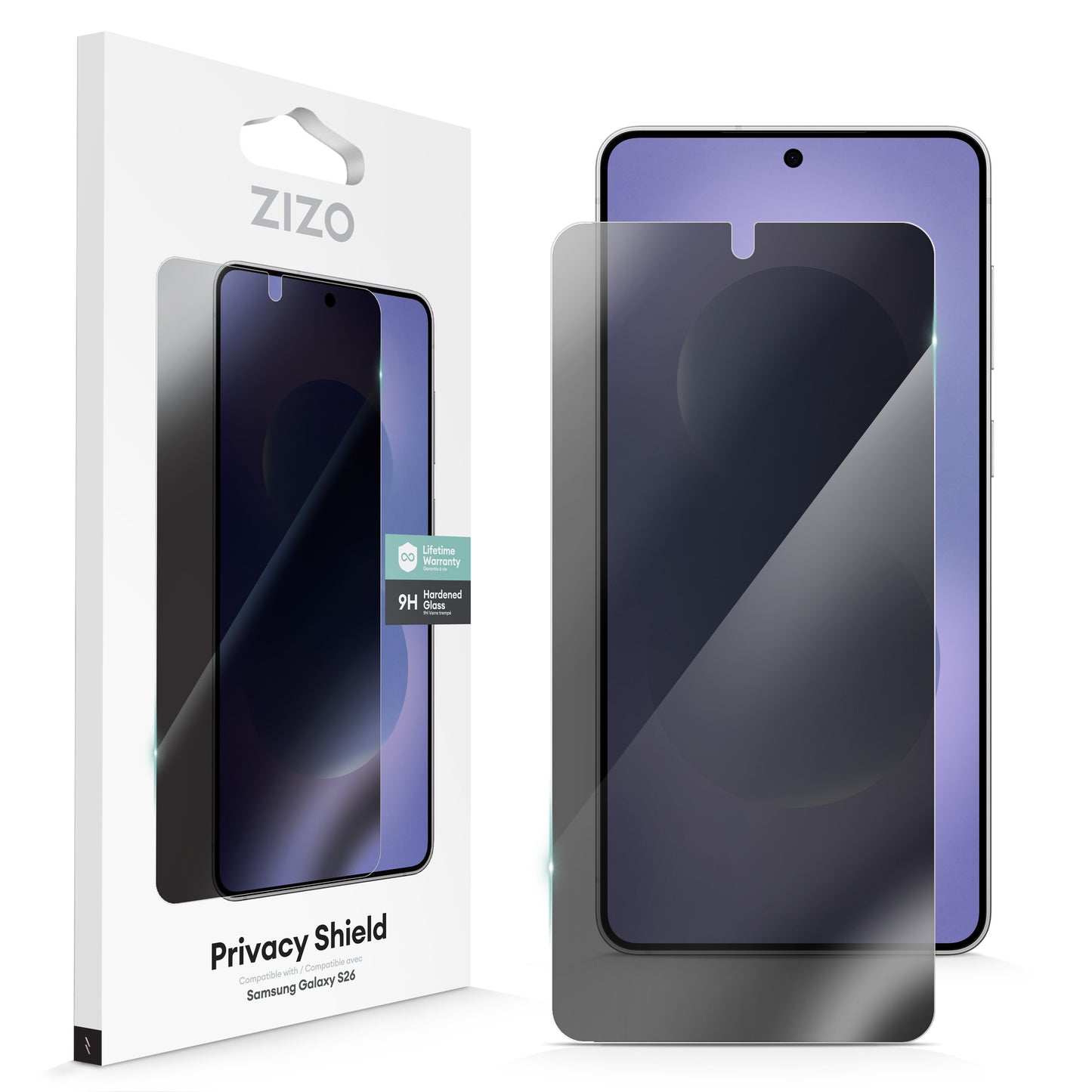 ZIZO PRIVACY Tempered Glass Screen Protector for Galaxy S26 - Privacy