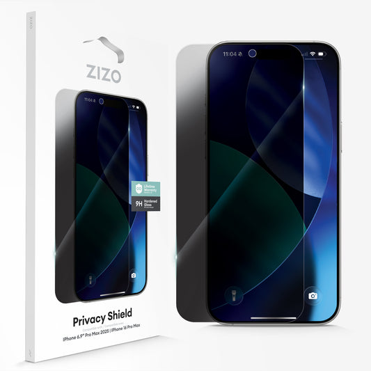 ZIZO PRIVACY Tempered Glass Screen Protector for iPhone 17 Pro Max - Privacy