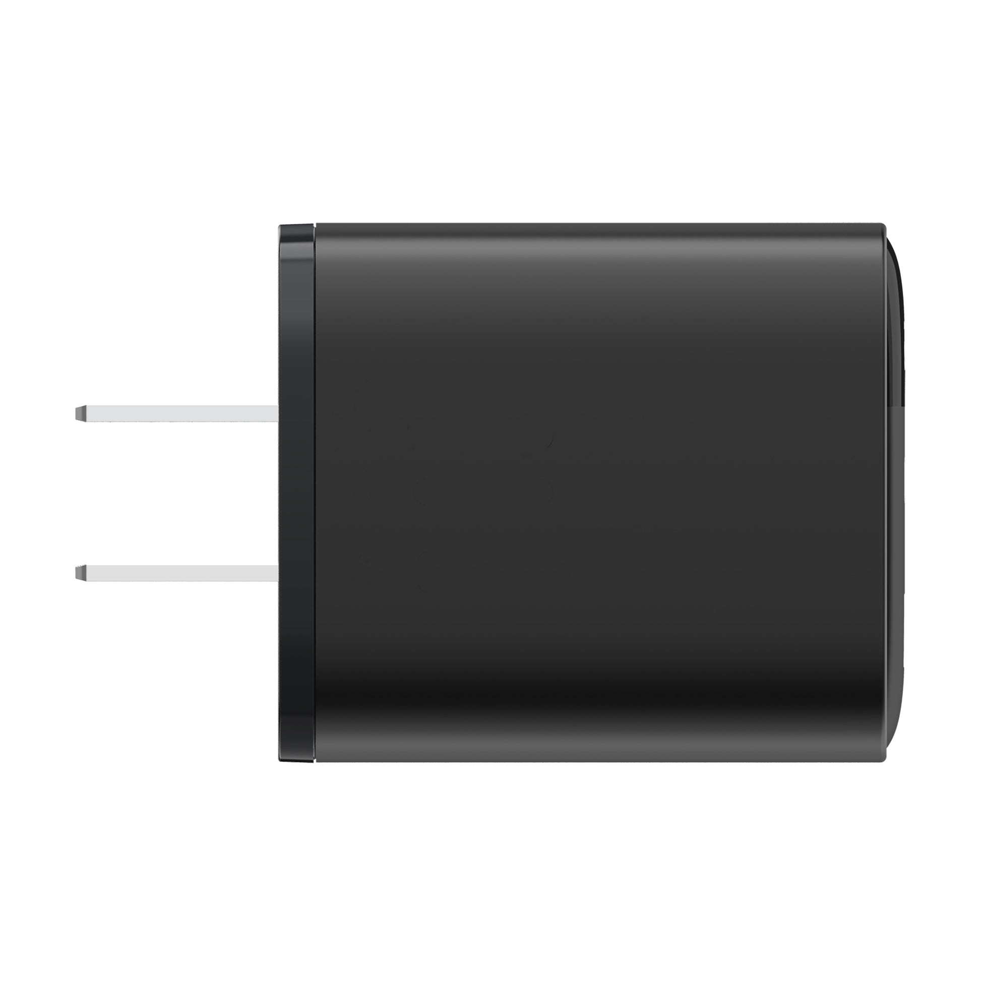 ZIZO PowerVault 20W USB-C + USB-A Wall Charger with Digital Power Display - Black - ZIZO Wireless