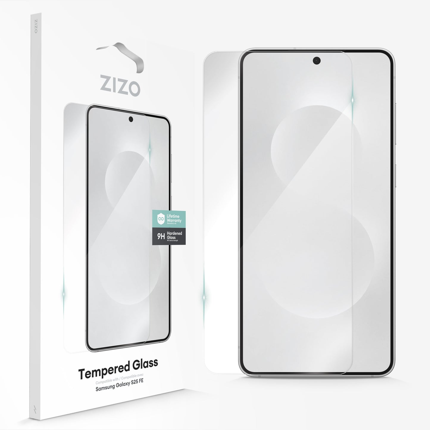 ZIZO TEMPERED GLASS Screen Protector for Galaxy S25 FE - Clear - ZIZO Wireless