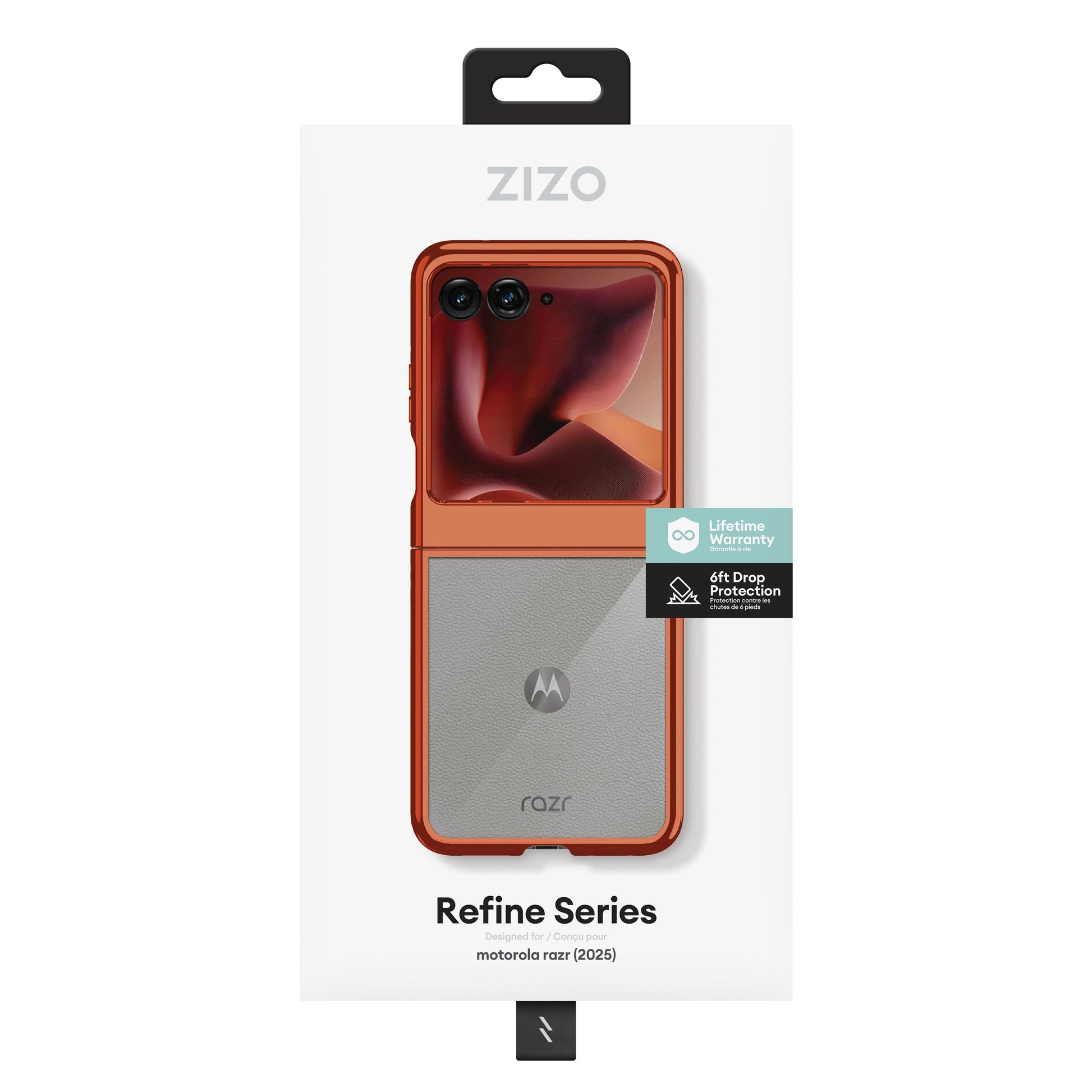 ZIZO REFINE Series moto razr (2025) Case - Orange - ZIZO Wireless