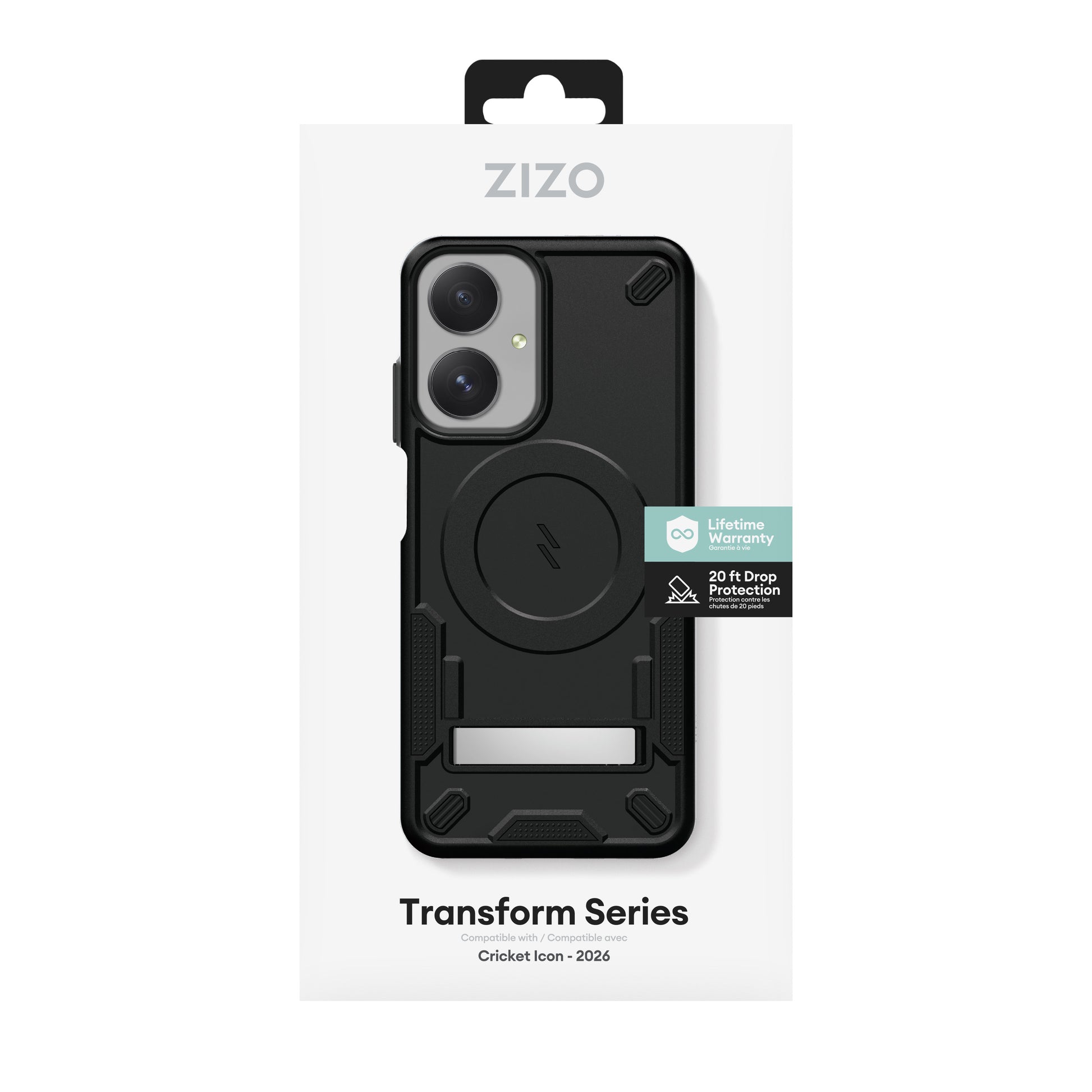 ZIZO TRANSFORM Series Cricket Icon - 2026 Case - Black - ZIZO Wireless